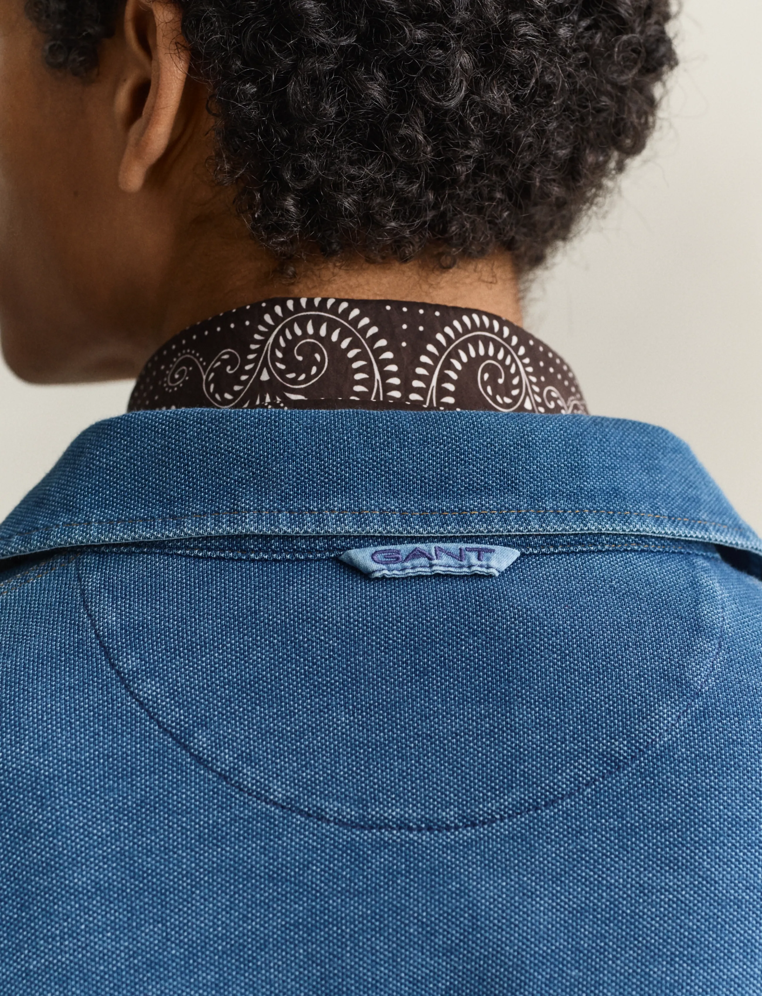 Gant - INDIGO RUGGER - pikkade varrukatega kootud polod - indigo - 3
