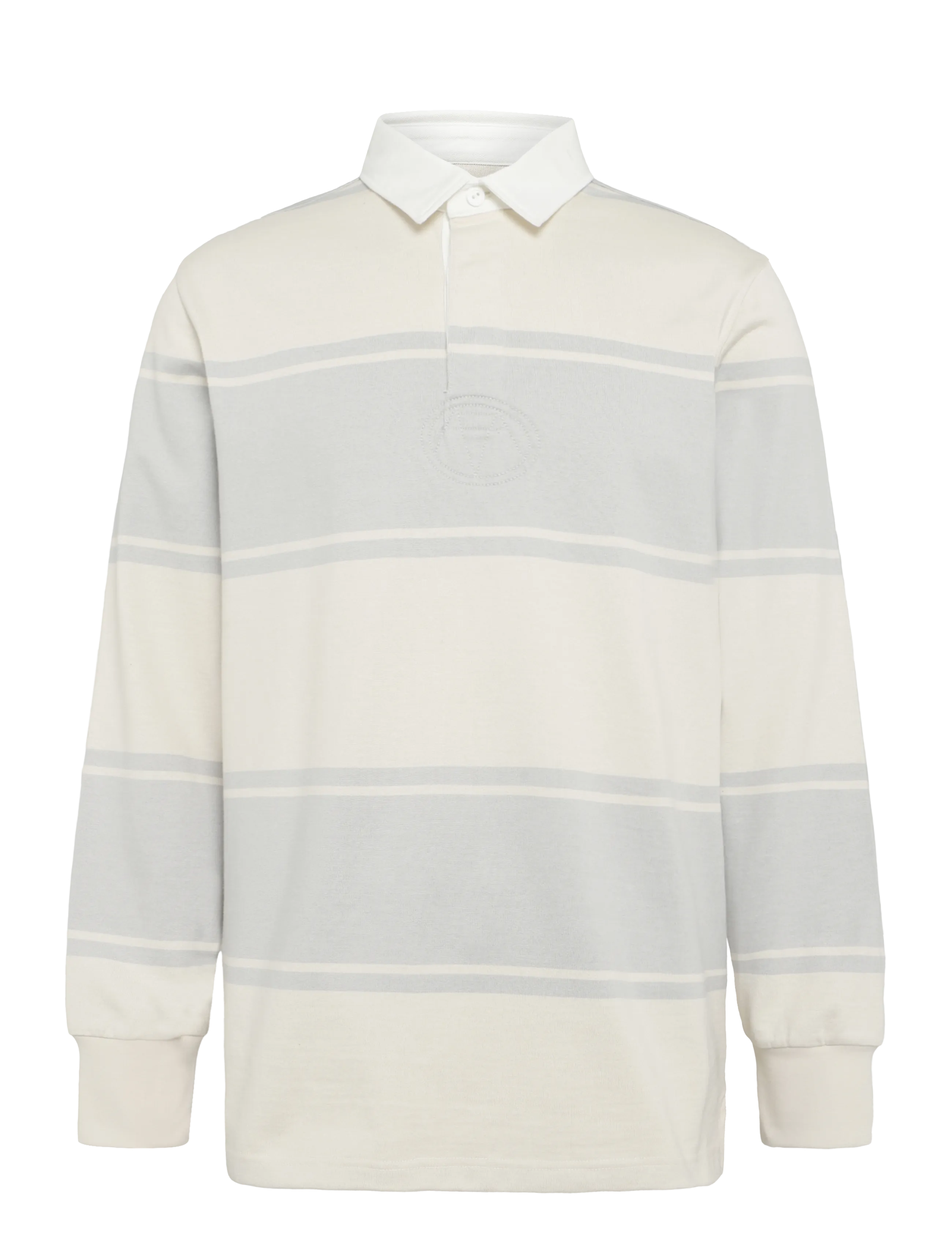 Gant STRIPED RUGGER - Poloer - HEATHER GREY / grey