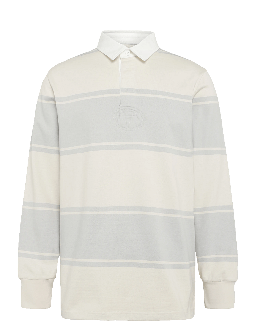 Gant - STRIPED RUGGER - langærmede poloer - heather grey - 0