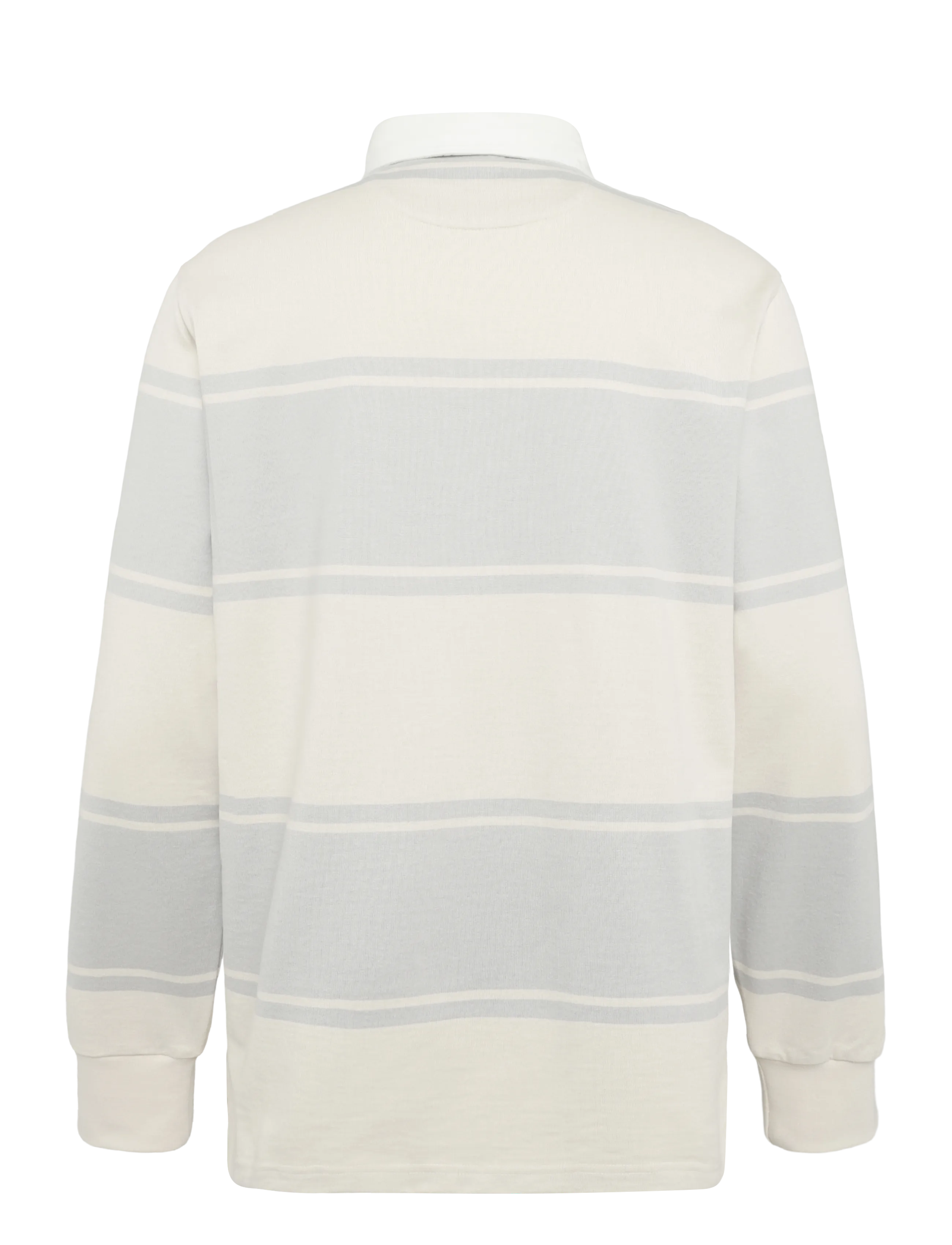Gant - STRIPED RUGGER - langærmede poloer - heather grey - 1