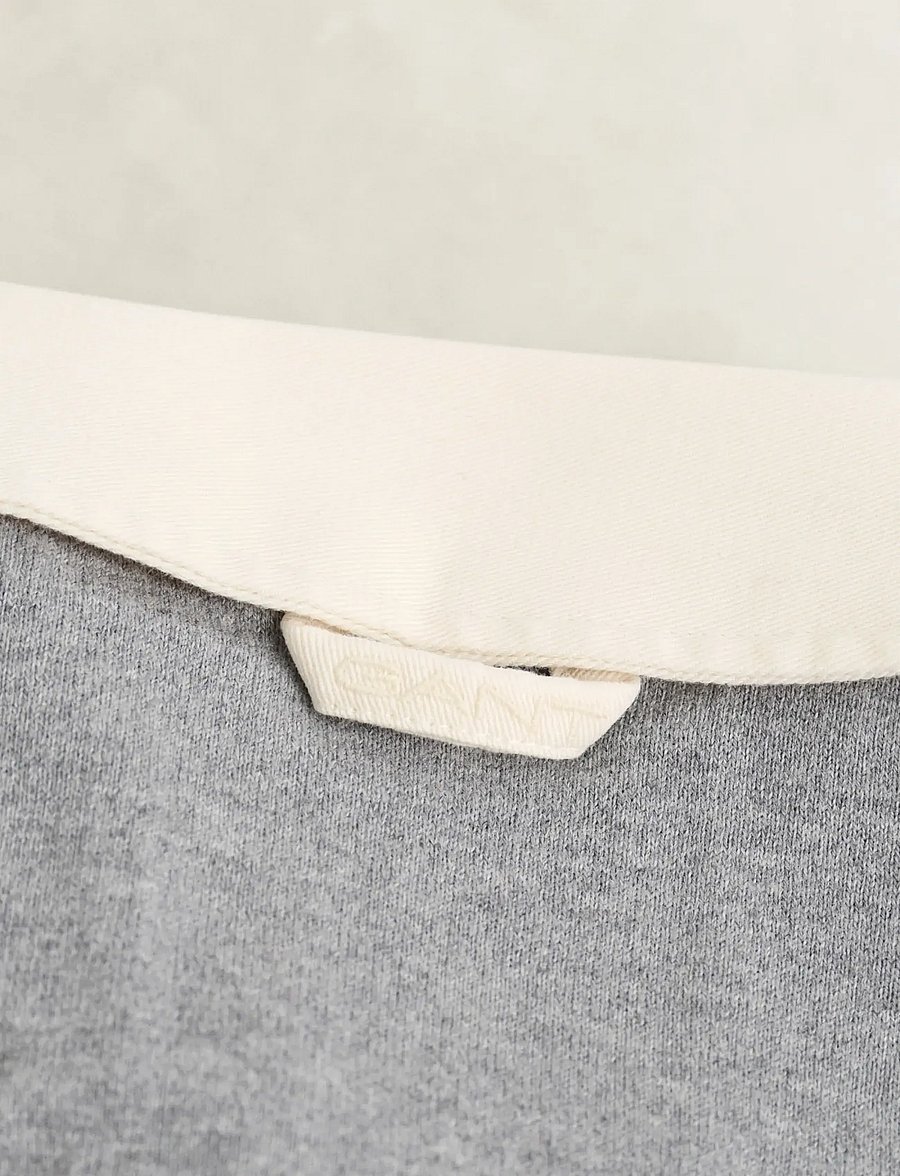 Gant - BLOCKED STRIPE HEAVY RUGGER - langärmelig - grey melange - 2