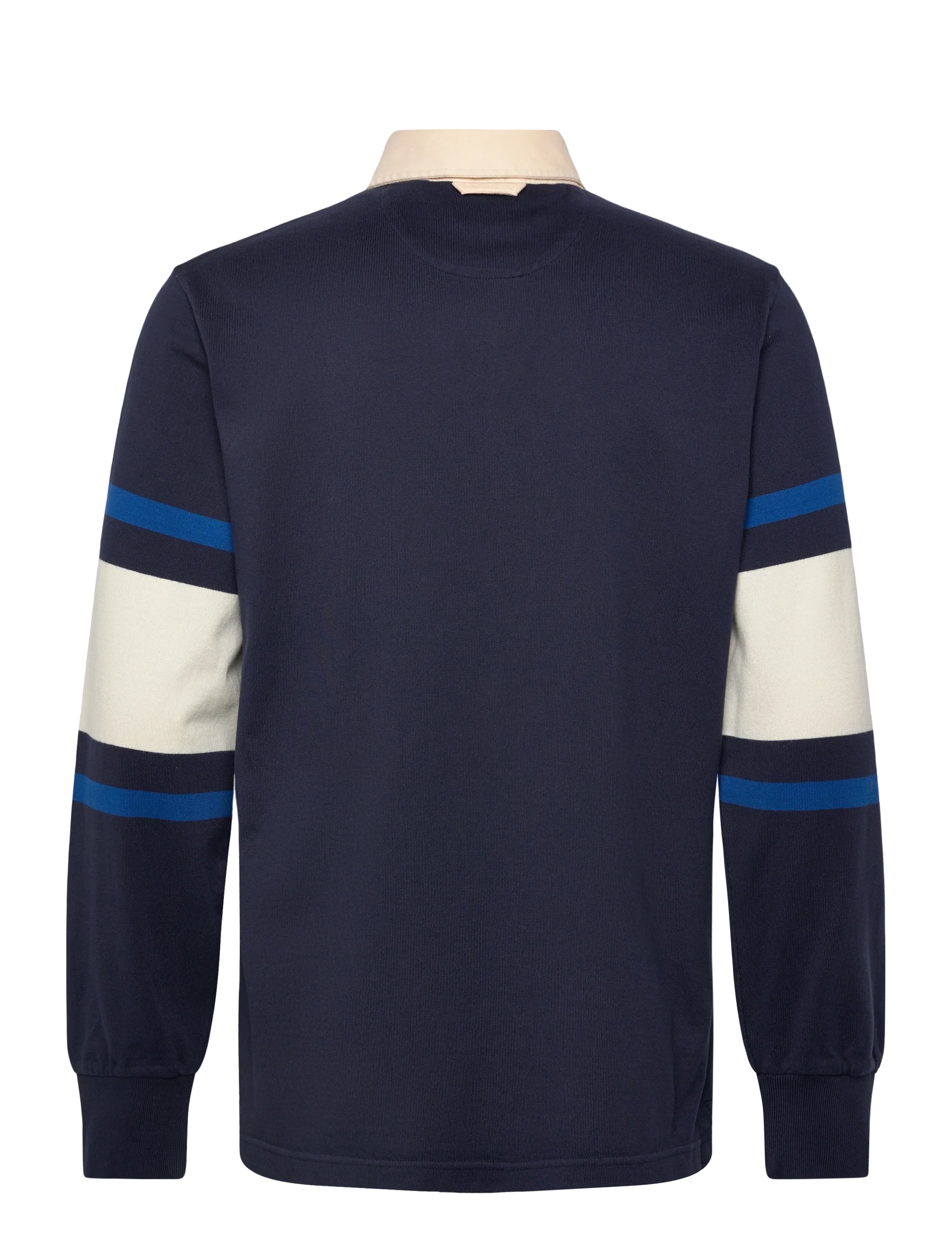 Gant - STRIPED RUGGER - langærmede poloer - evening blue - 2