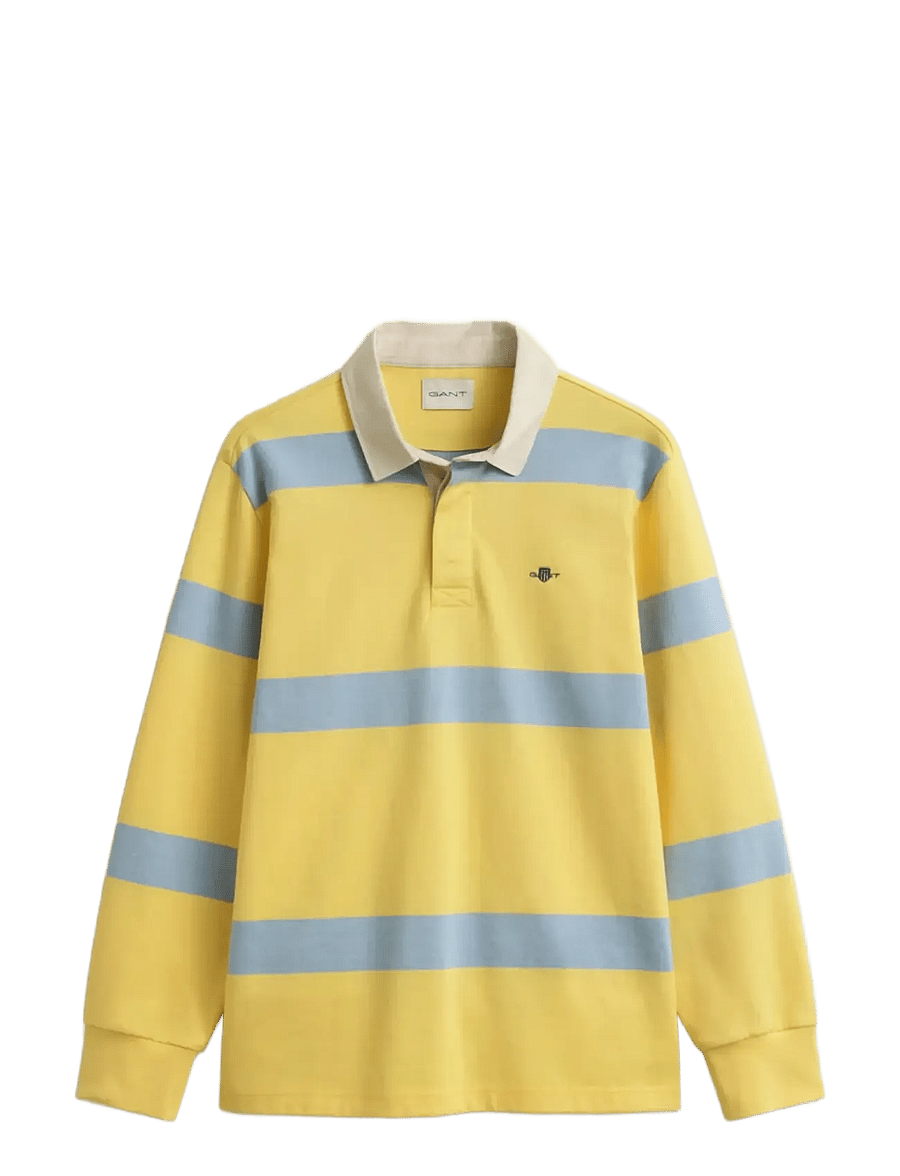 Gant - STRIPED RUGGER - langärmelig - banana yellow - 1