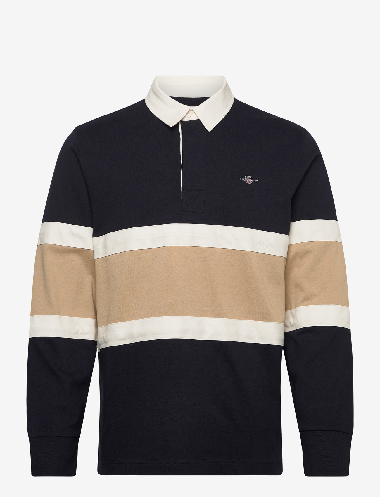 GANT - CUT AND SEWN RUGGER - langærmede poloer - evening blue - 0