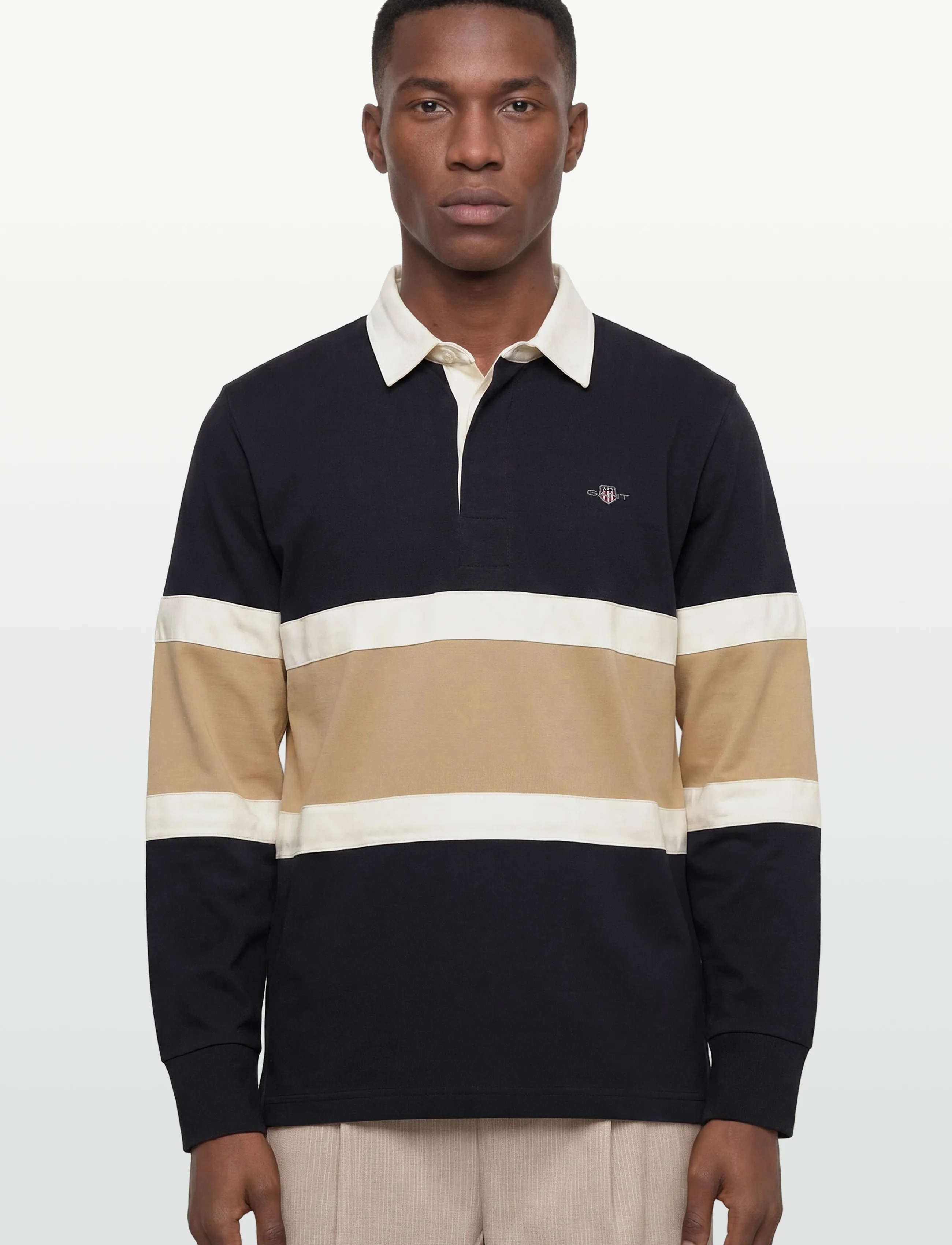 Gant - CUT AND SEWN RUGGER - langærmede poloer - evening blue - 3
