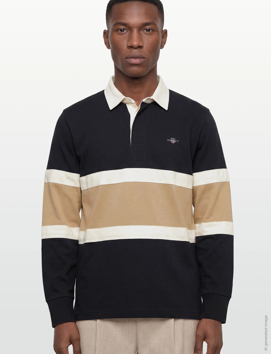 Gant - CUT AND SEWN RUGGER - langärmelig - evening blue - 3