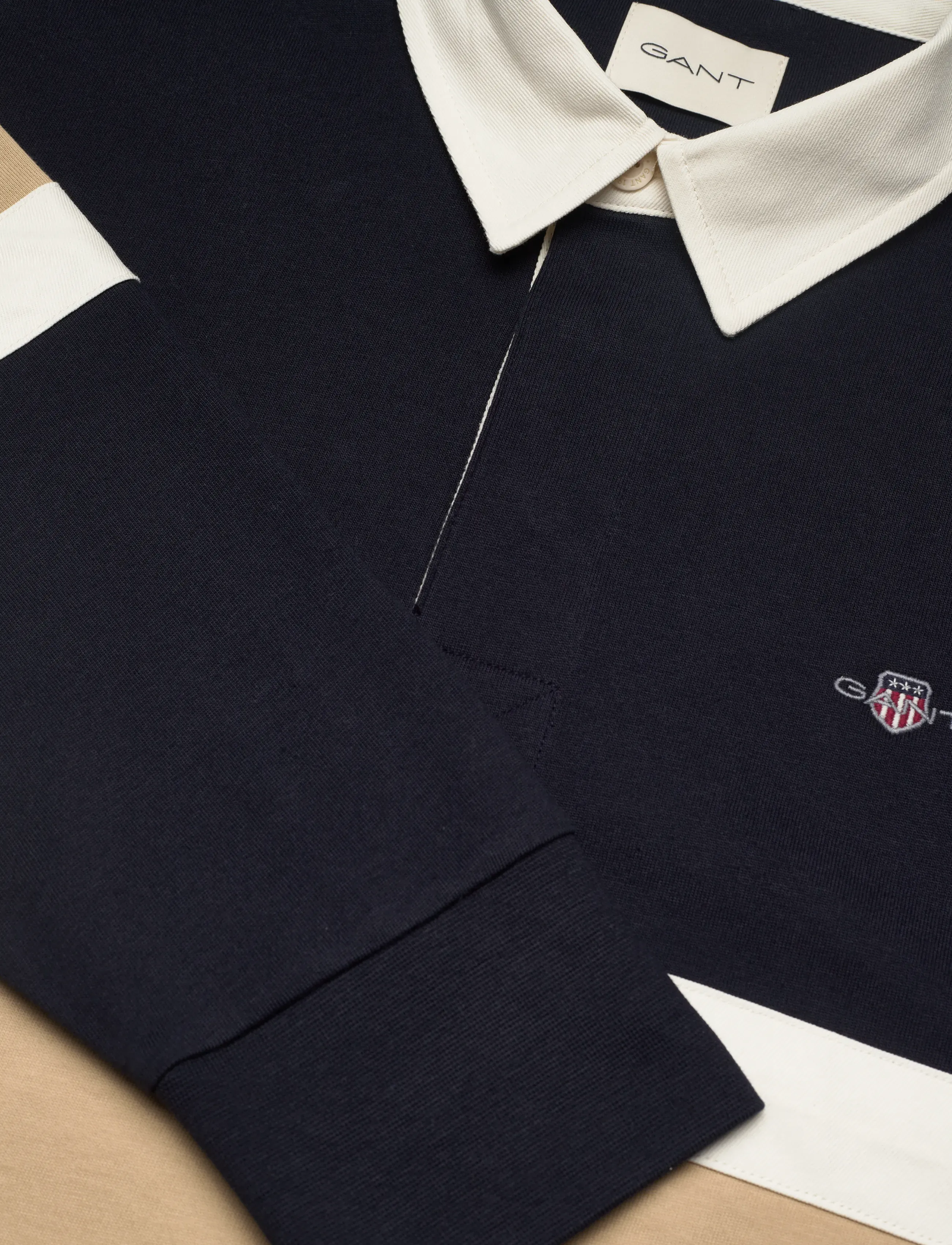 Gant - CUT AND SEWN RUGGER - langærmede poloer - evening blue - 5