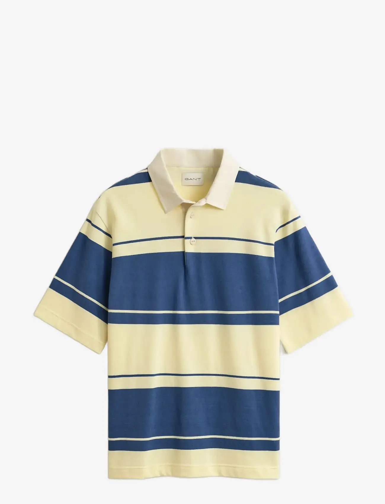 Gant - STRIPED SS RUGGER - kortærmede poloer - vintage blue - 1