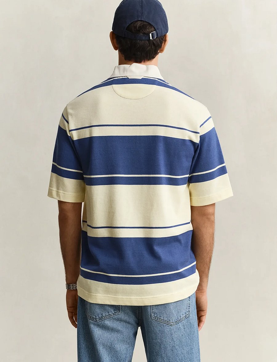 Gant - STRIPED SS RUGGER - kurzärmelig - vintage blue - 2