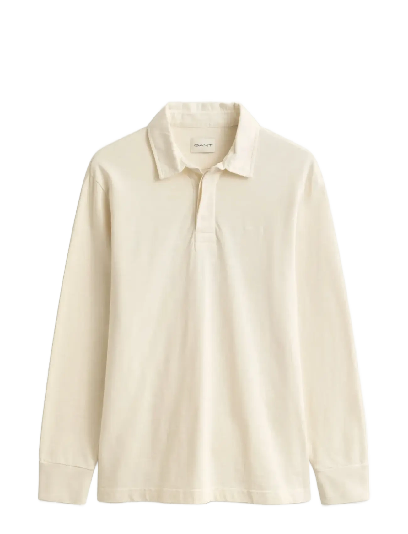 Gant - WASHED SLUB HEAVY RUGGER - long-sleeved polos - cream - 1