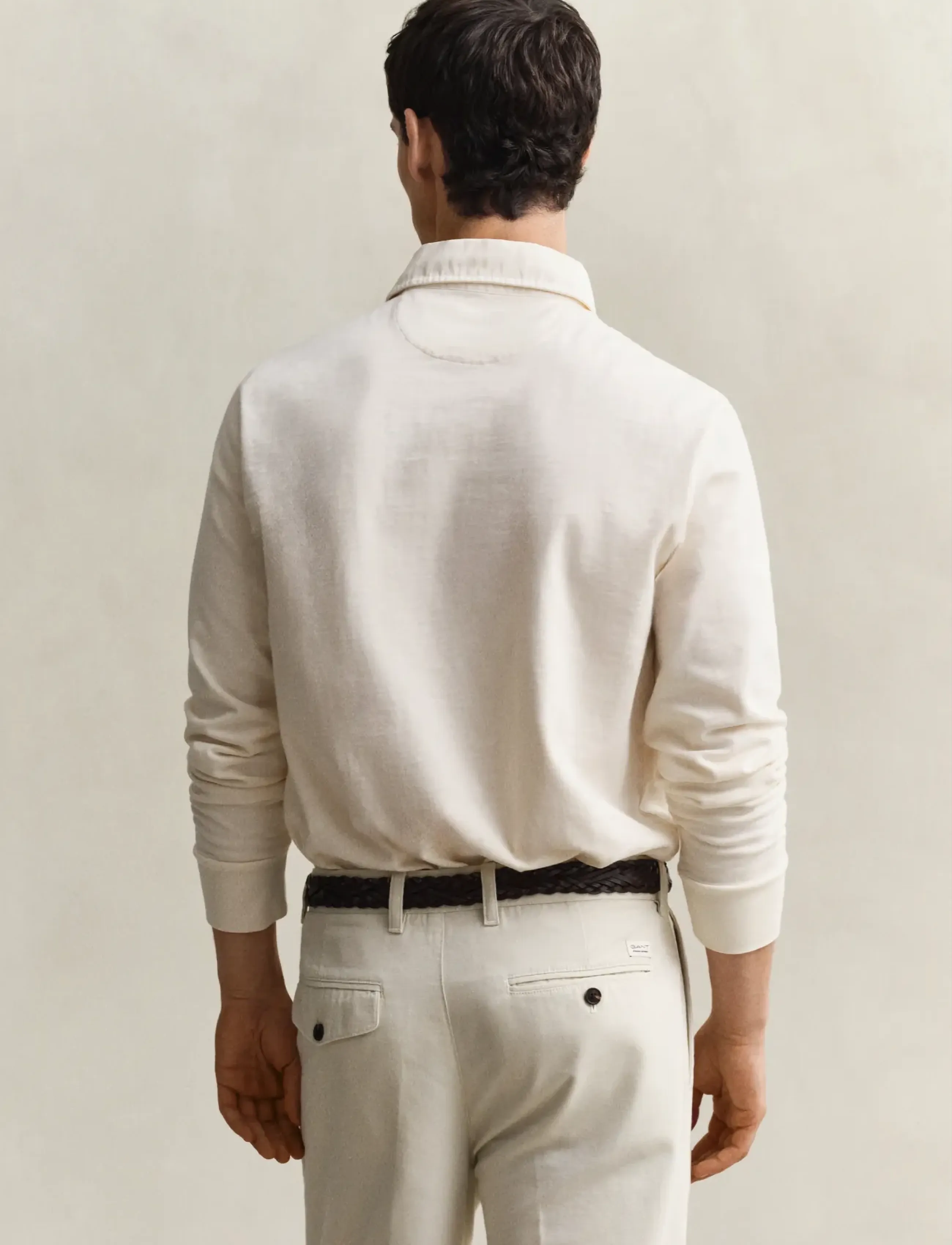 Gant - WASHED SLUB HEAVY RUGGER - long-sleeved polos - cream - 2