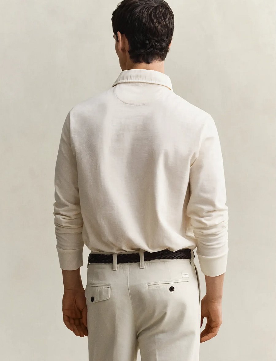 Gant - WASHED SLUB HEAVY RUGGER - polos à manches longues - cream - 2