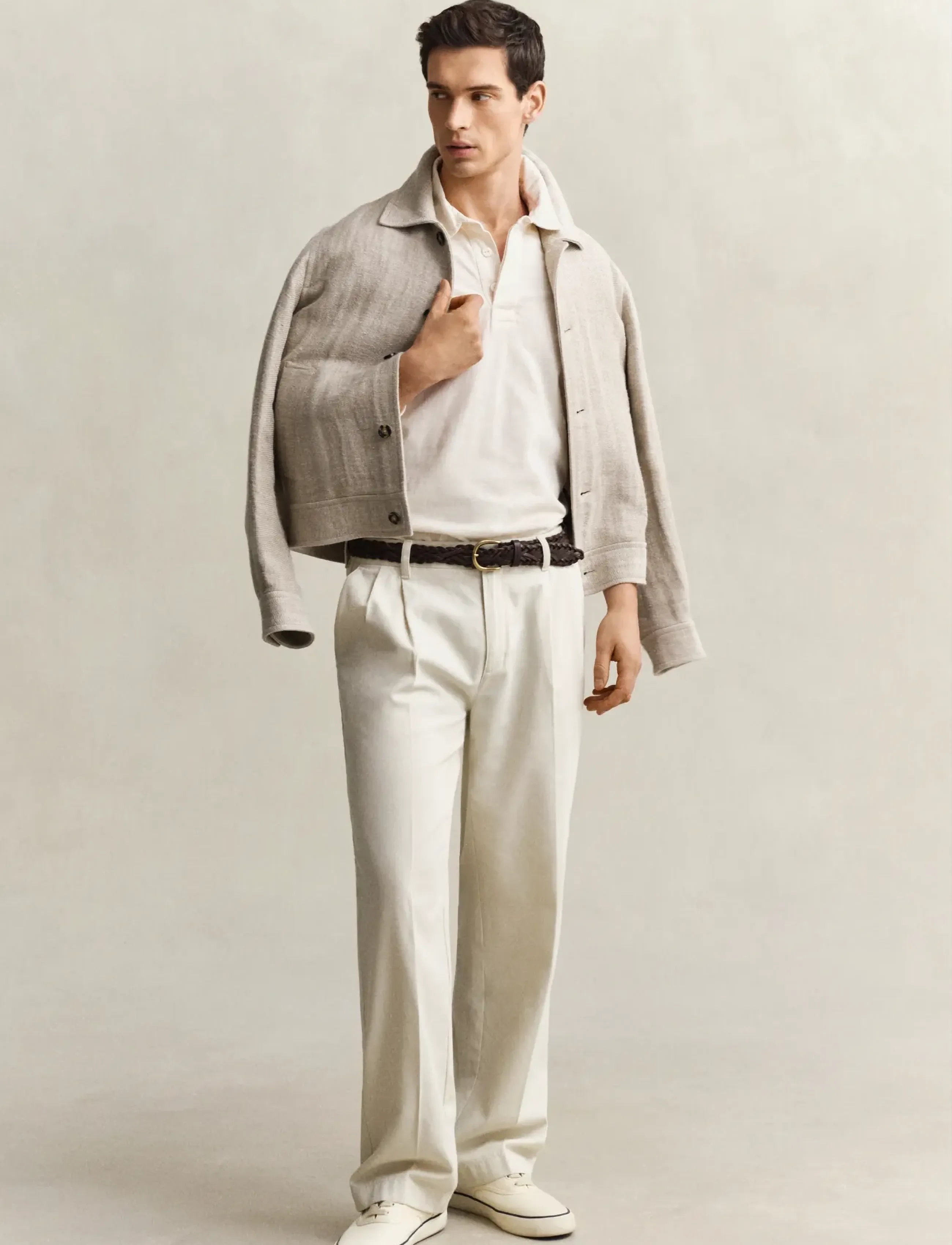 Gant - WASHED SLUB HEAVY RUGGER - long-sleeved polos - cream - 4