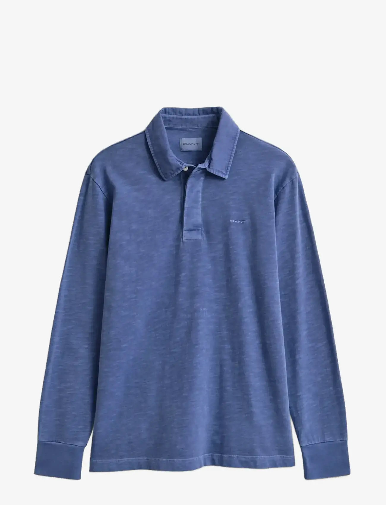 Gant - WASHED SLUB HEAVY RUGGER - langærmede poloer - vintage blue - 1