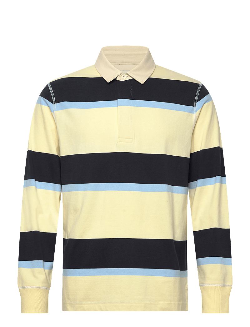 Gant - BLOCKED STRIPE RUGGER - langärmelig - vanilla yellow - 1