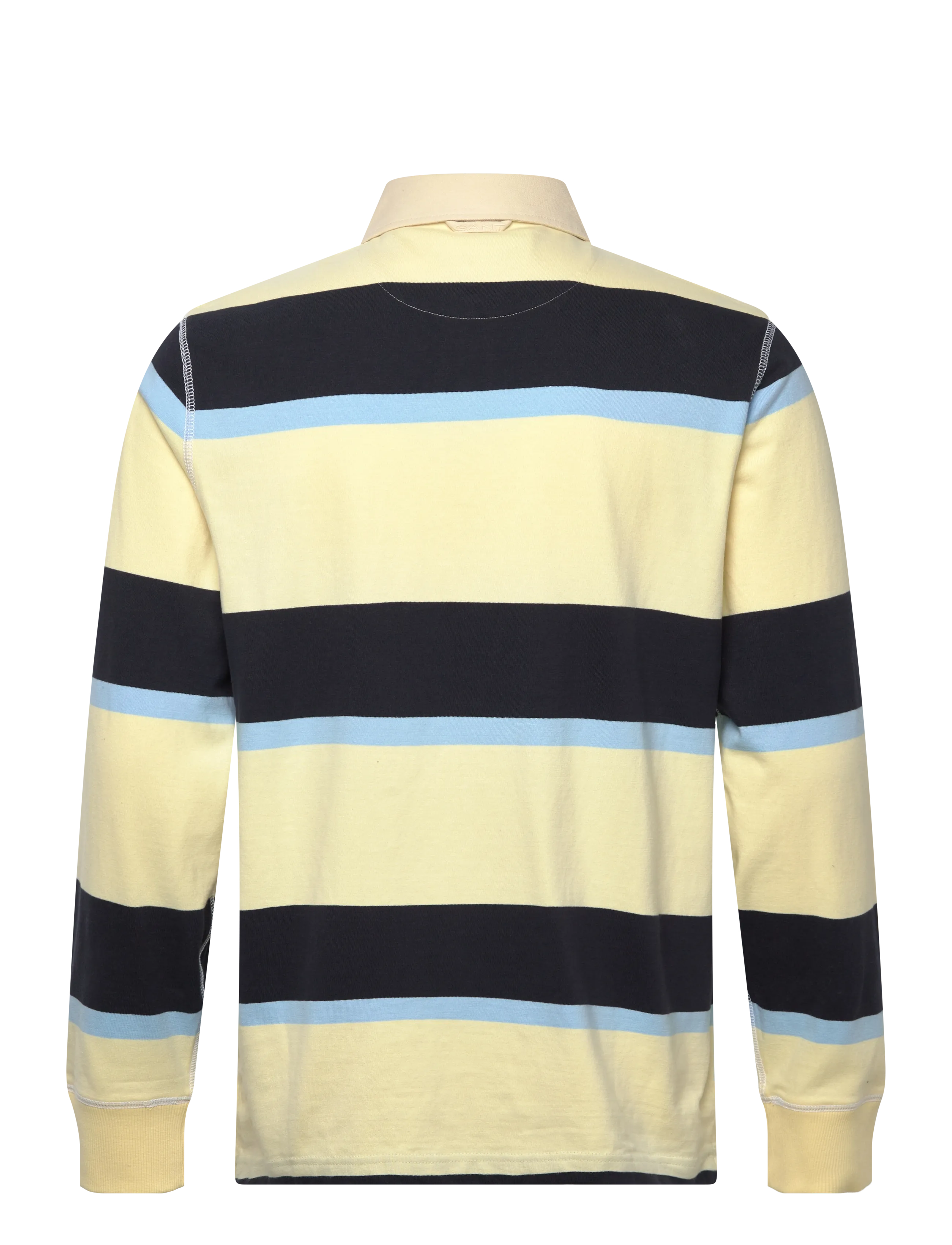Gant - BLOCKED STRIPE RUGGER - långärmade pikéer - vanilla yellow - 2