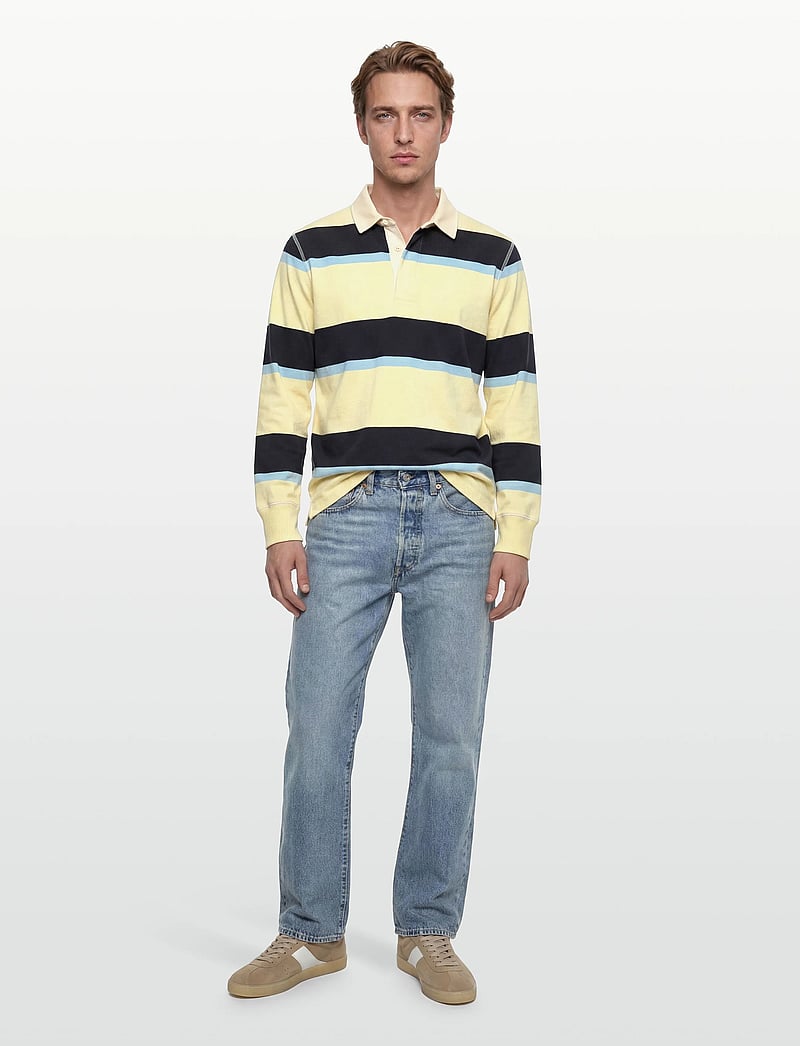 Gant - BLOCKED STRIPE RUGGER - langärmelig - vanilla yellow - 0