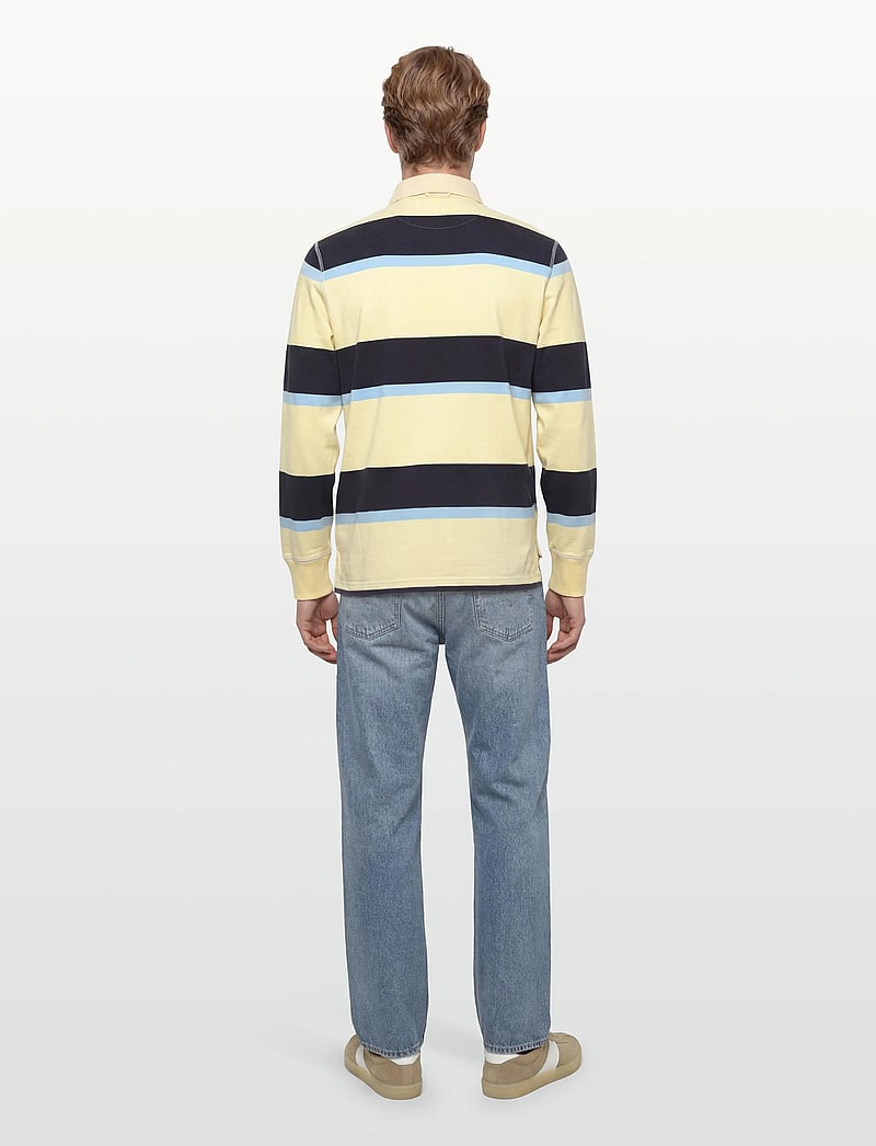 Gant - BLOCKED STRIPE RUGGER - langärmelig - vanilla yellow - 4