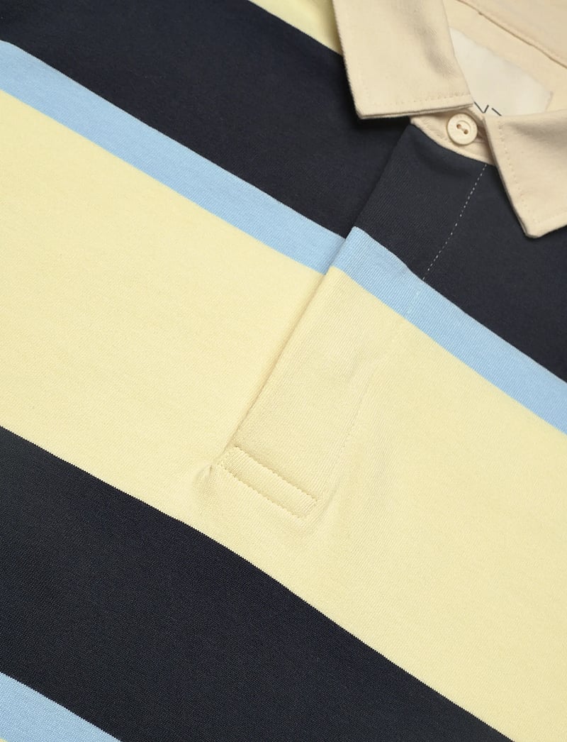 Gant - BLOCKED STRIPE RUGGER - langärmelig - vanilla yellow - 5