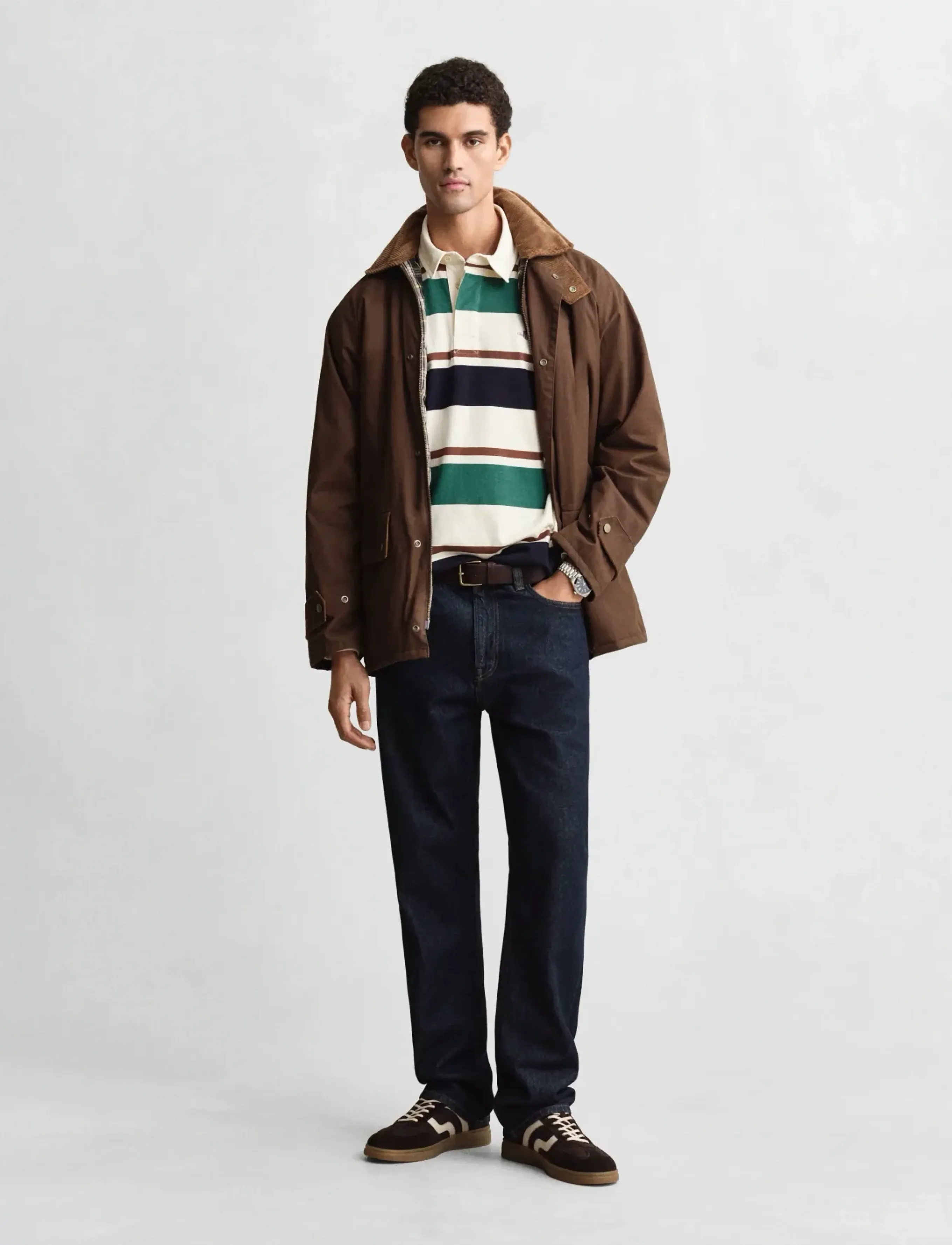 Gant - STRIPED HEAVY RUGGER - langermede - cream - 4