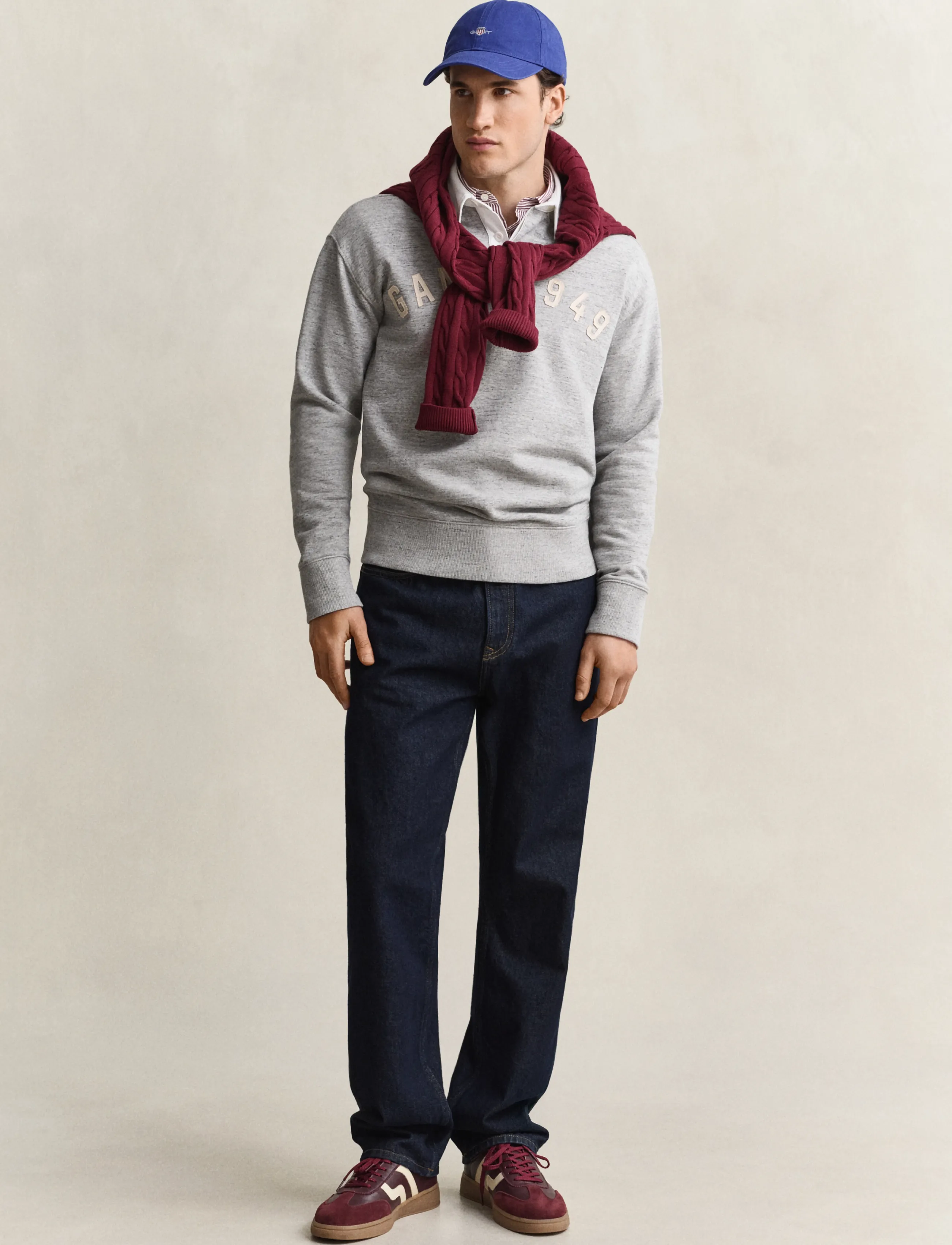 Gant - HEATHER RUGGER - polos à manches longues - grey melange - 3