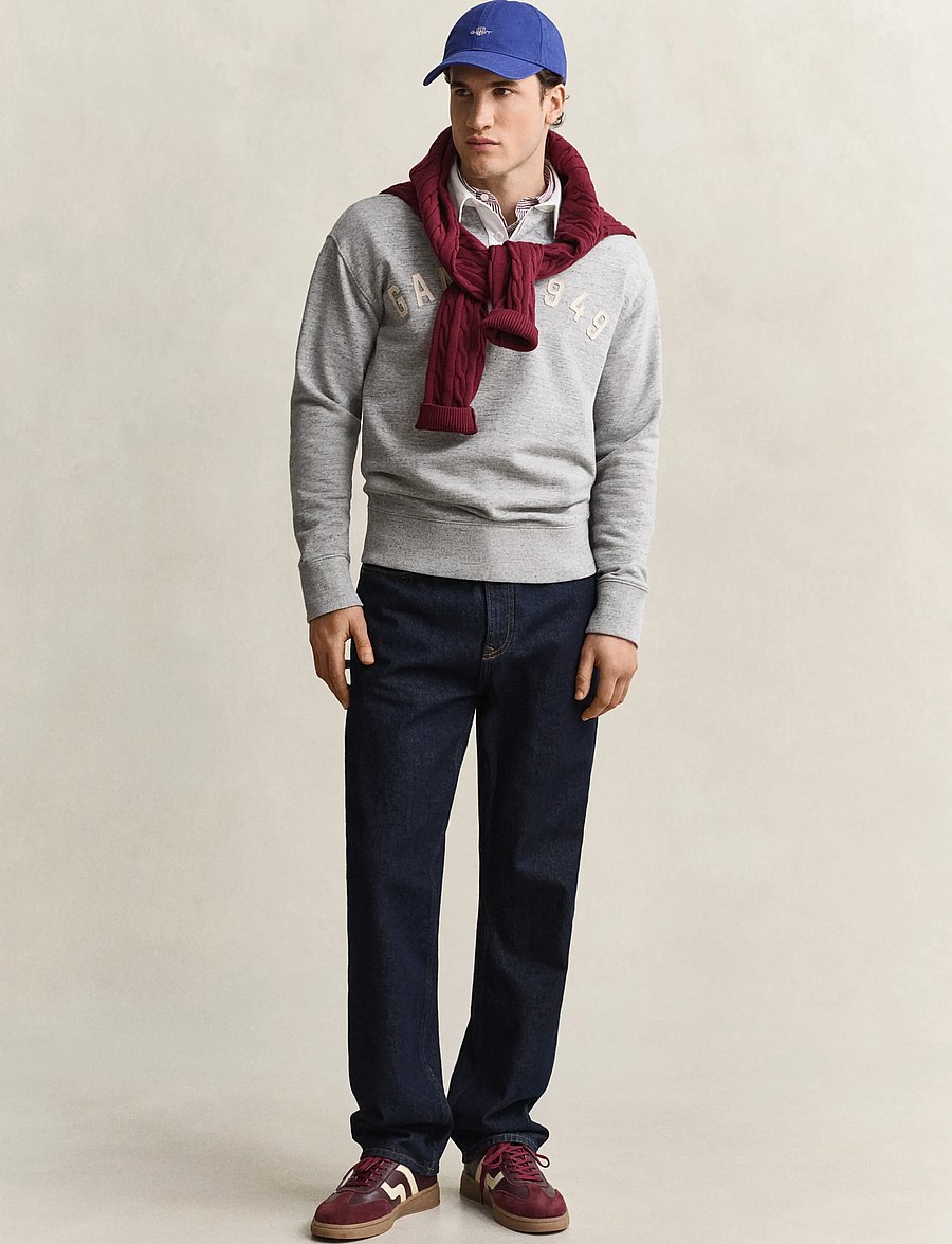 Gant - HEATHER RUGGER - polos à manches longues - grey melange - 3