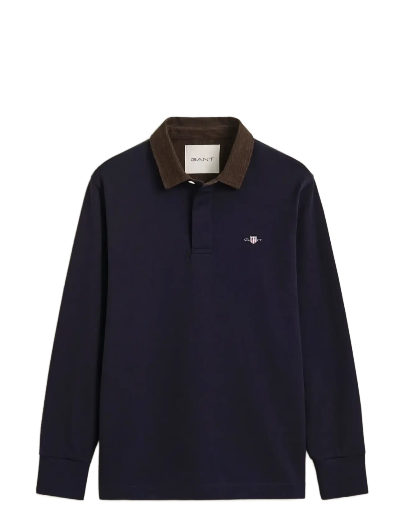 Gant - CORD COLLAR RUGGER - langärmelig - evening blue - 1