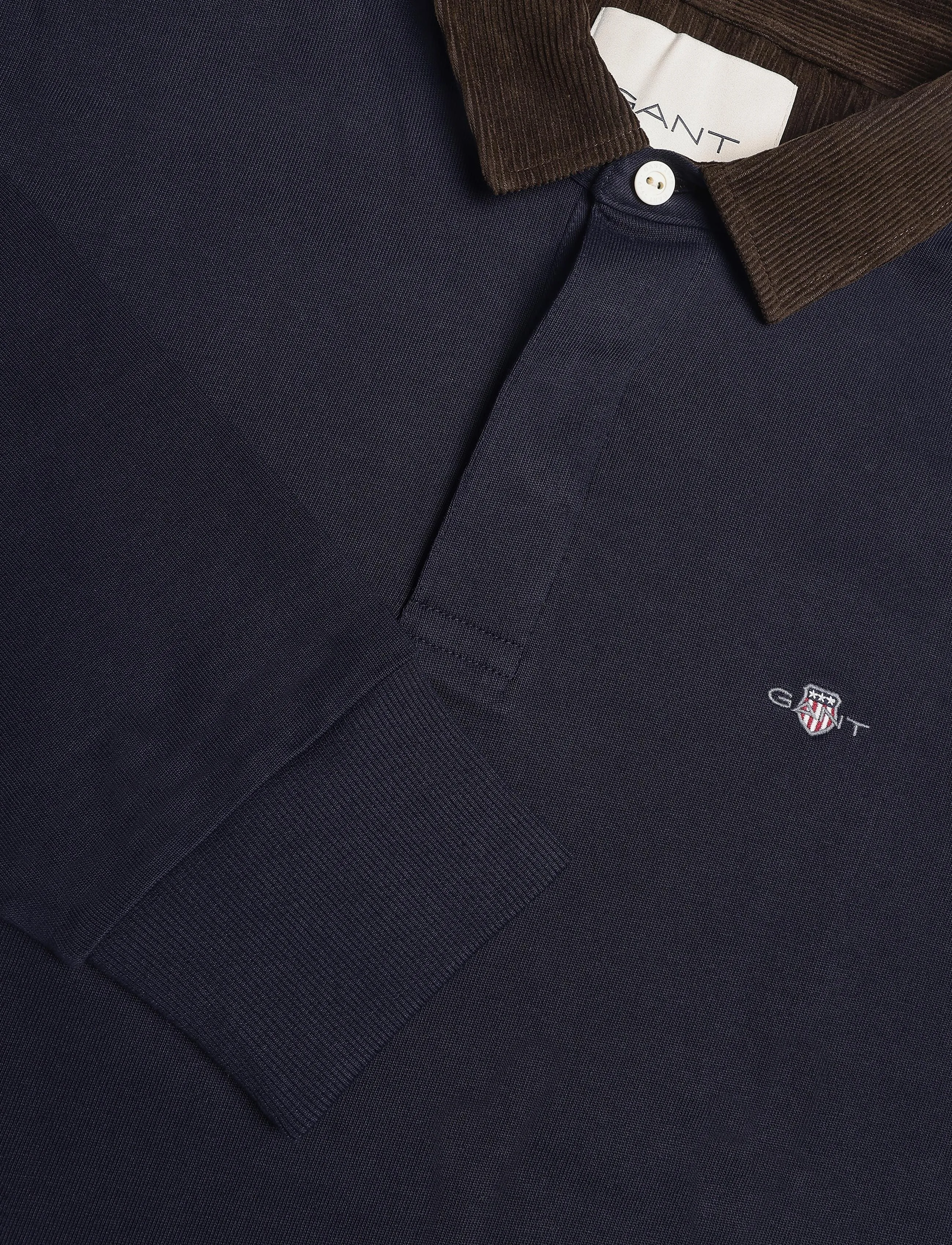 Gant - CORD COLLAR RUGGER - premium-styles - evening blue - 3