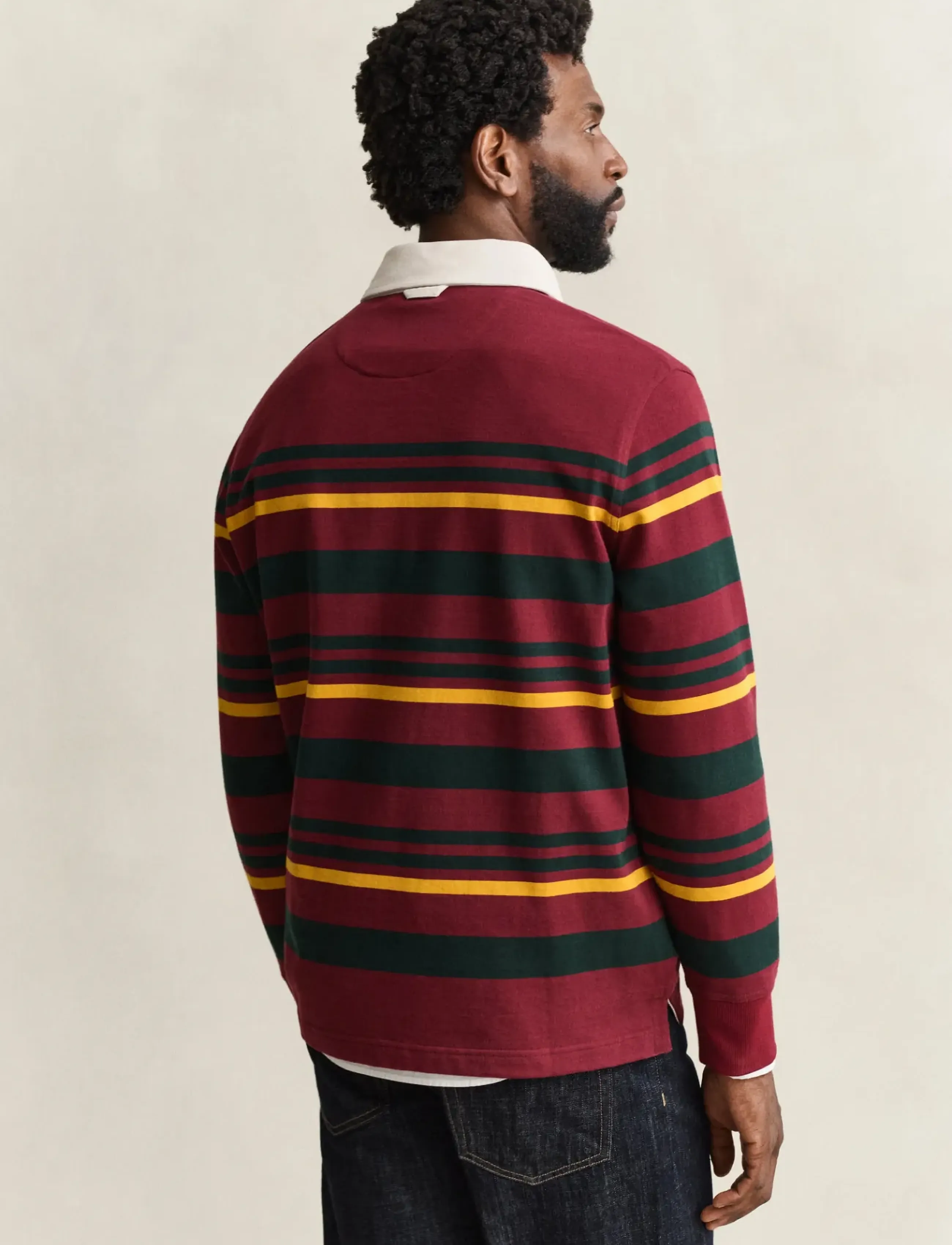 Gant - STRIPED RUGGER - plumped red - 2