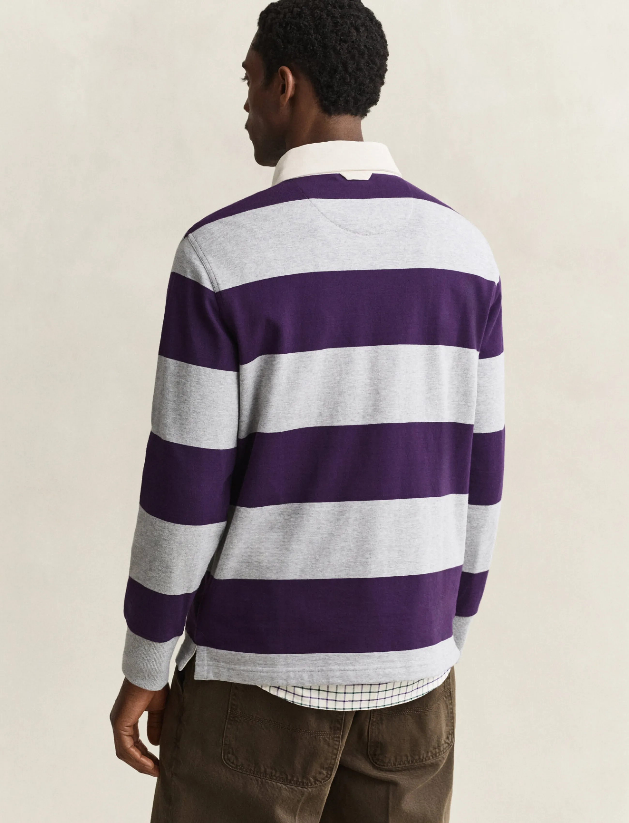 Gant - STRIPED HEAVY RUGGER - grey melange - 2