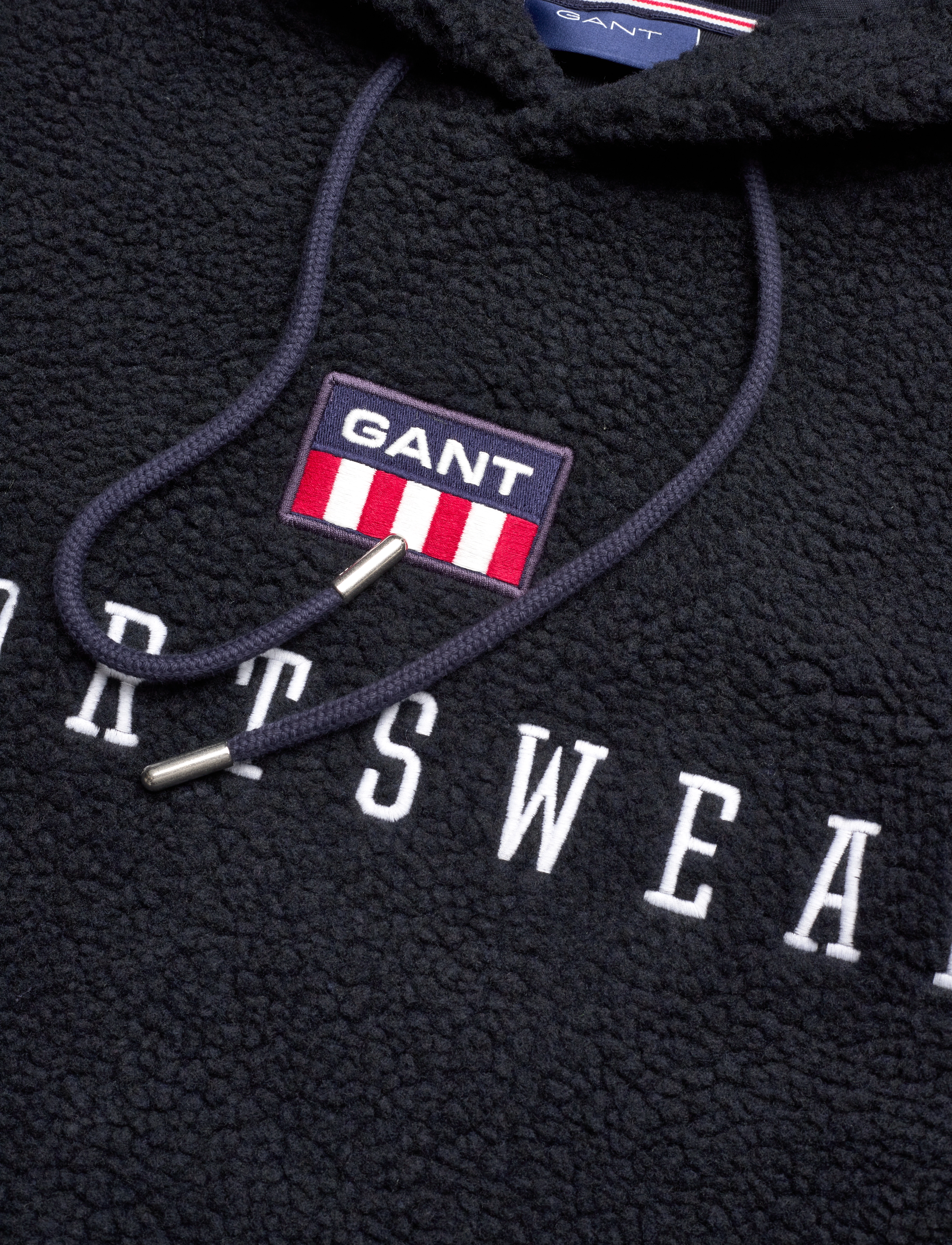 GANT - D2. RETRO FLAG FLEECE HOODIE - evening blue - 2