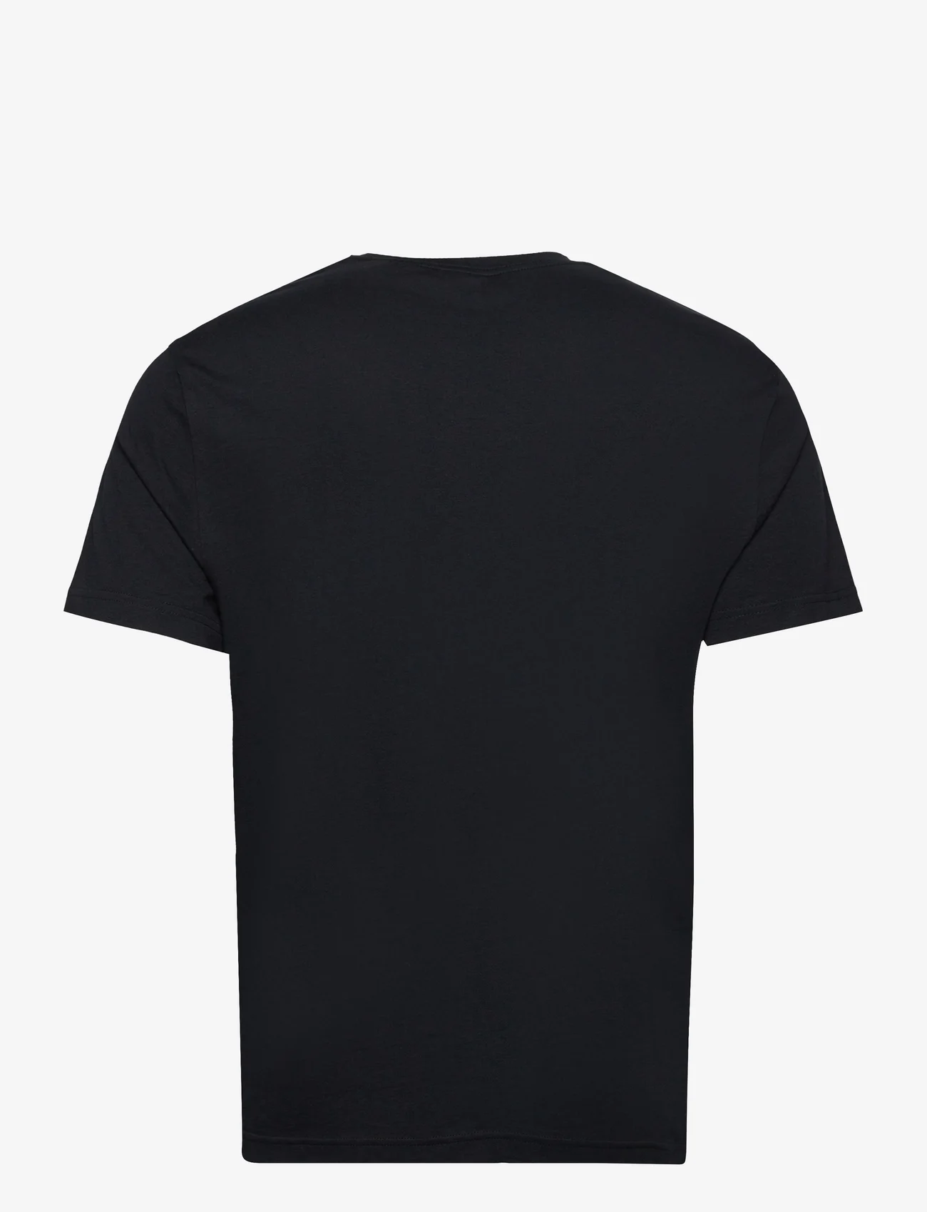 GANT - REG ARCHIVE SHIELD EMB SS T-SHIRT - short-sleeved t-shirts - black - 1