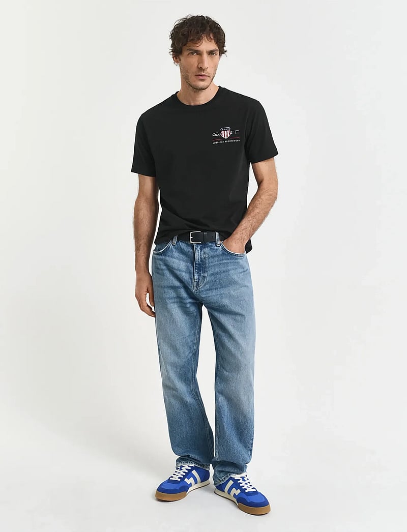 GANT - Archive Shield T-Shirt - short-sleeved t-shirts - black - 5