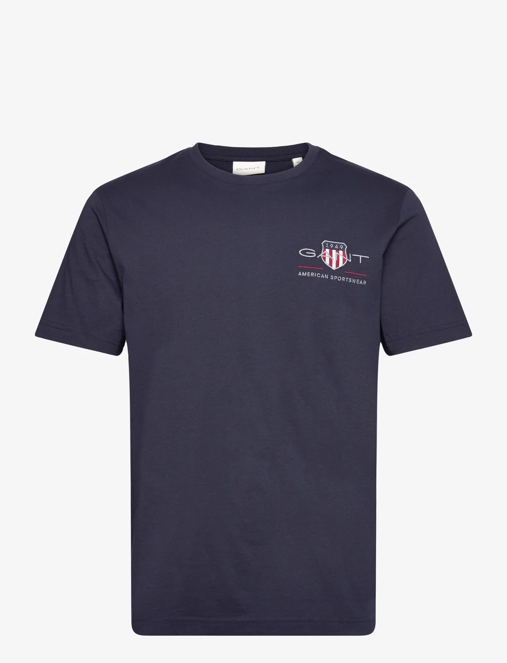 GANT - REG ARCHIVE SHIELD EMB SS T-SHIRT - lyhythihaiset - evening blue - 1