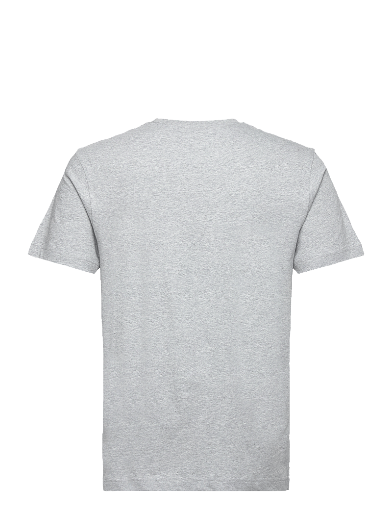 GANT - REG ARCHIVE SHIELD EMB SS T-SHIRT - kortärmade t-shirts - grey melange - 2