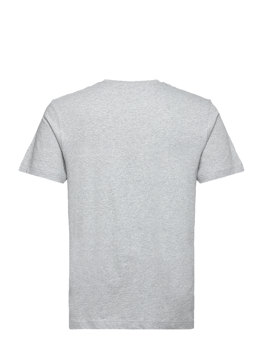 Gant - REG ARCHIVE SHIELD EMB SS T-SHIRT - kurzärmelig - grey melange - 2
