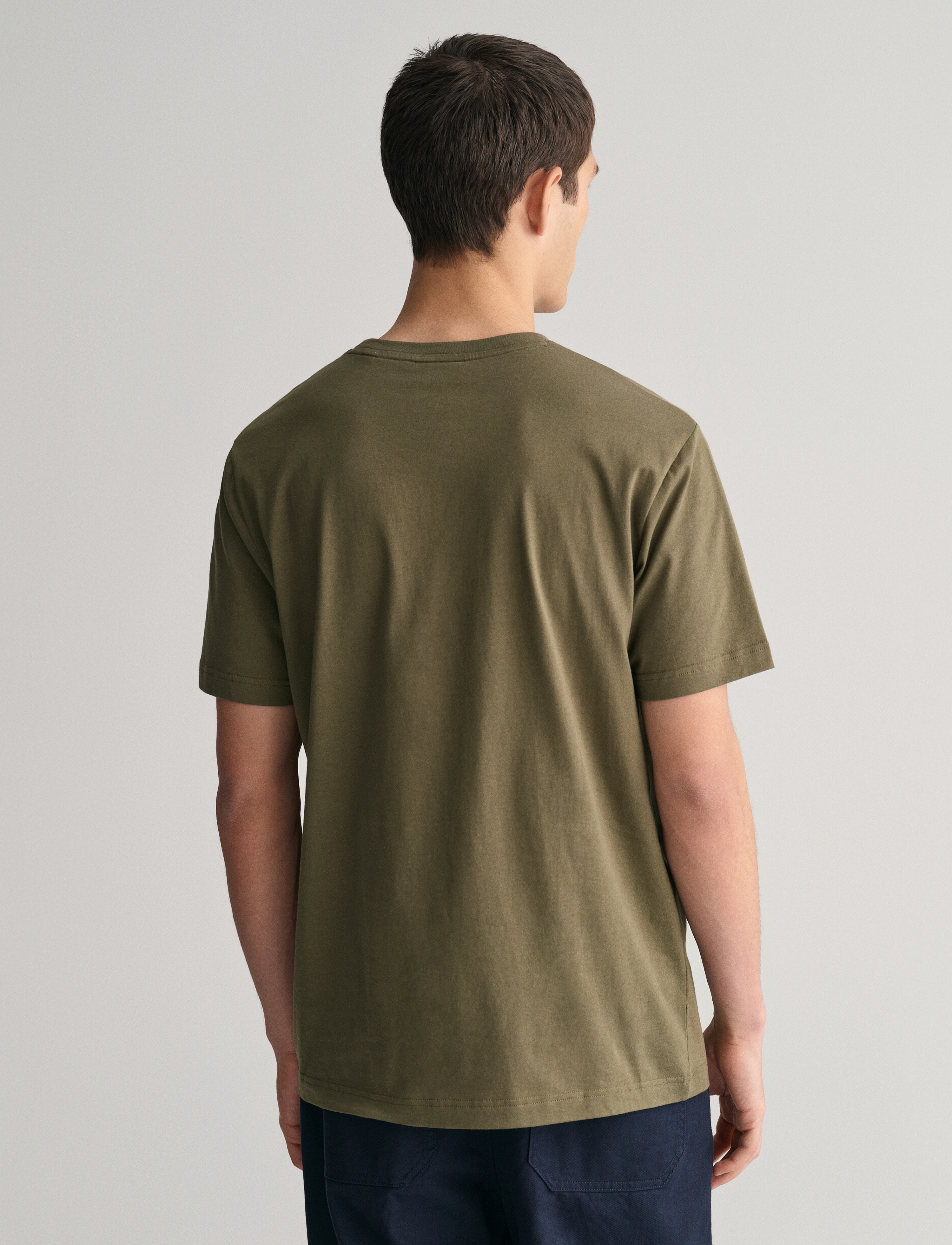 Gant - REG ARCHIVE SHIELD EMB SS T-SHIRT - kortärmade t-shirts - juniper green - 3