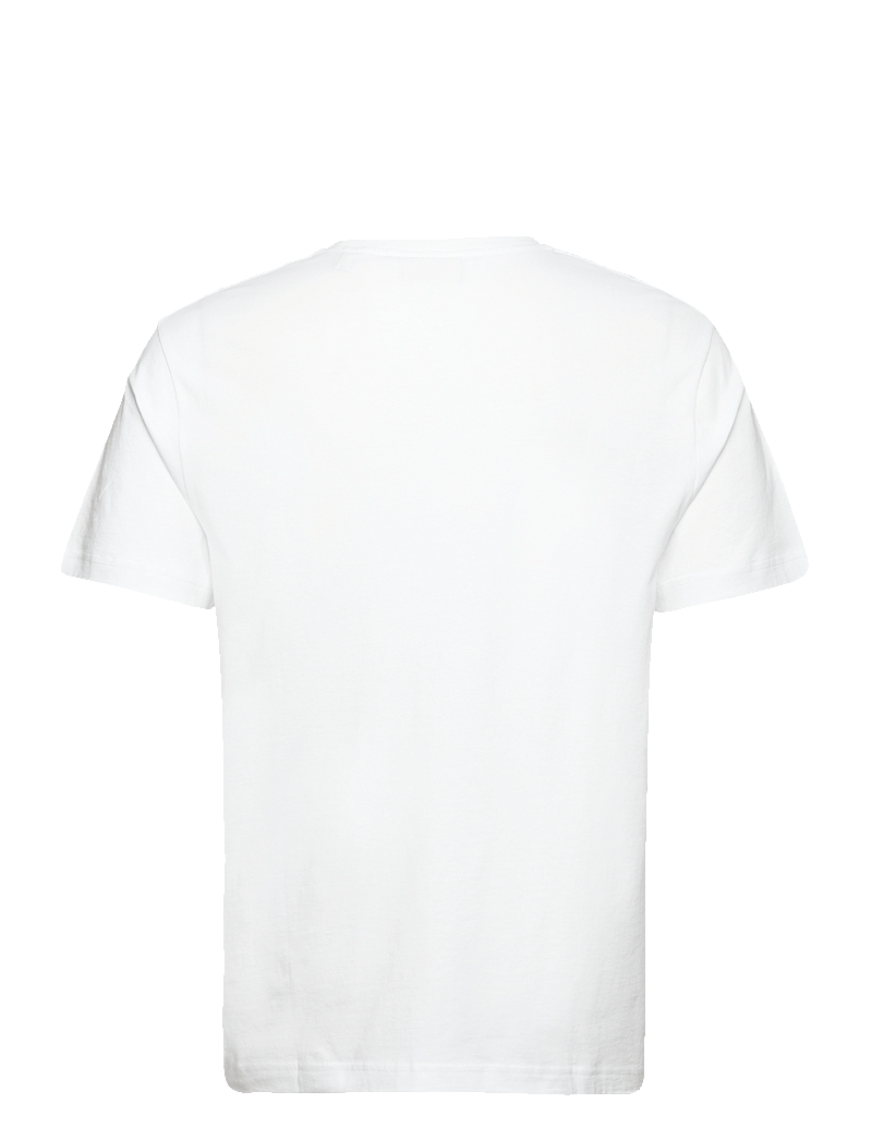 GANT - REG ARCHIVE SHIELD EMB SS T-SHIRT - kortärmade t-shirts - white - 2