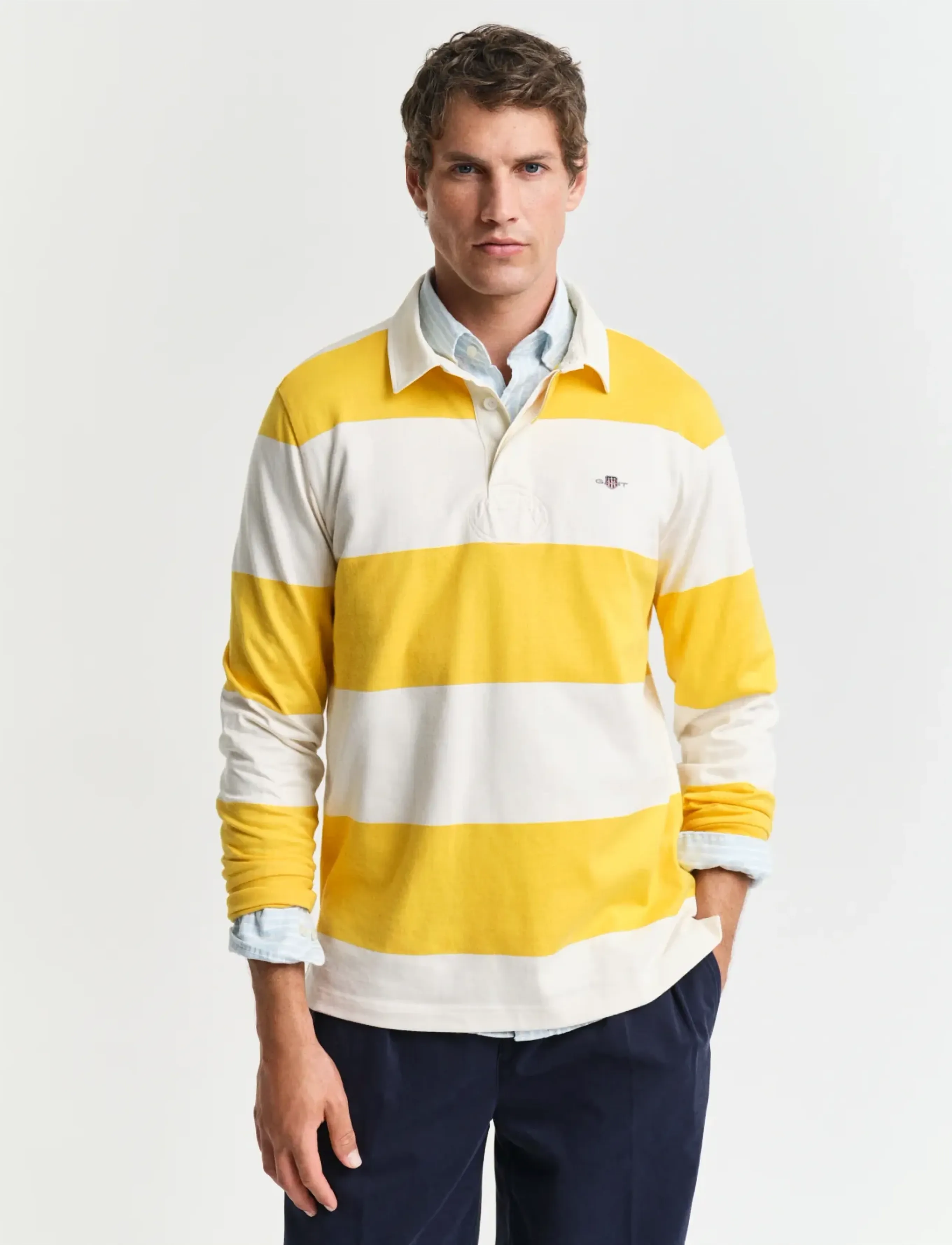 GANT BARSTRIPE RUGGER - Kampagnen - DAFFODIL YELLOW / yellow