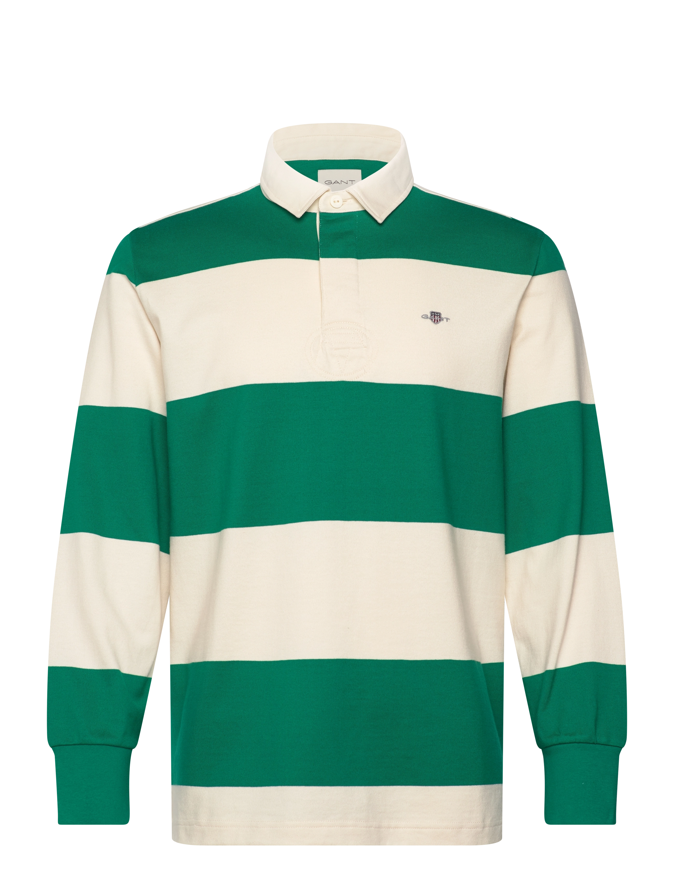 Gant BARSTRIPE RUGGER - Poloshirts - DEEP GREEN / green