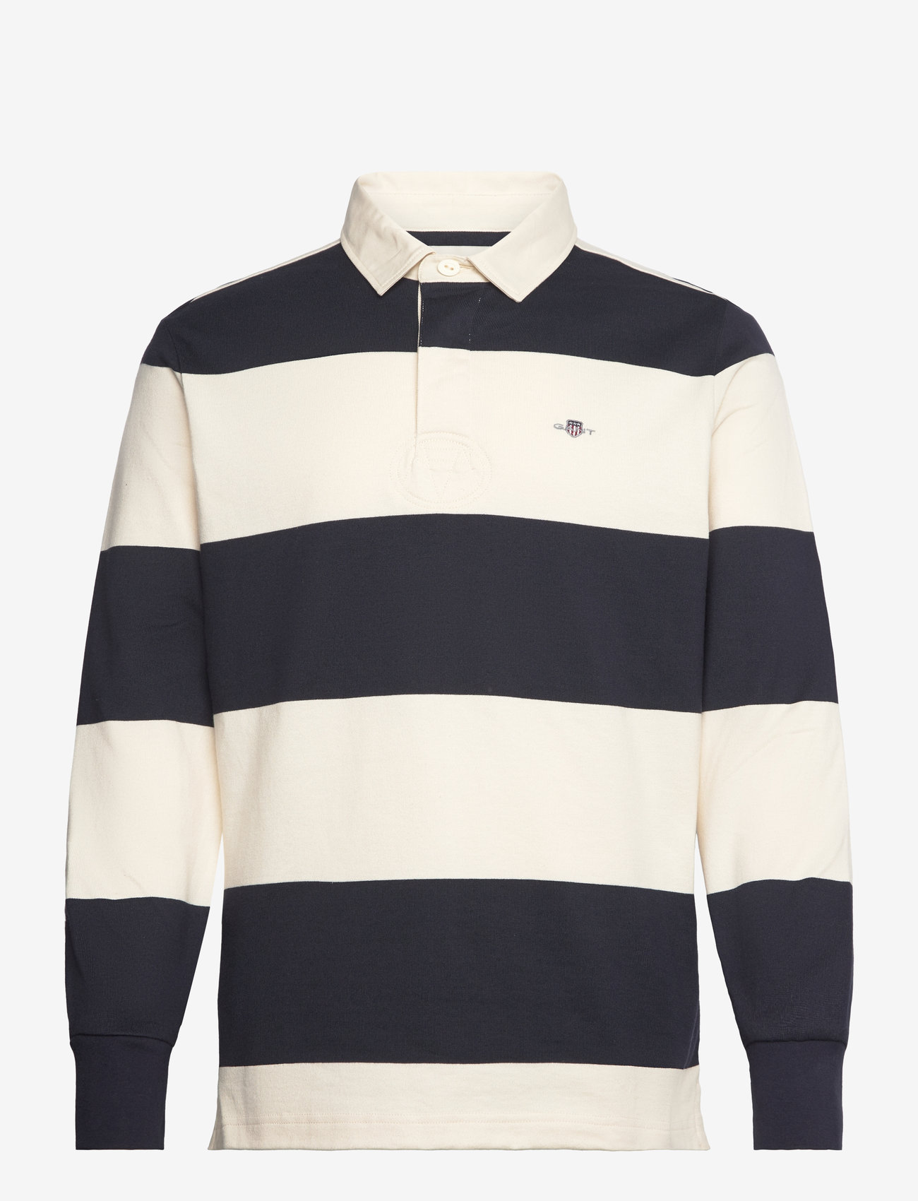 Gant - BARSTRIPE RUGGER - langærmede poloer - evening blue - 1