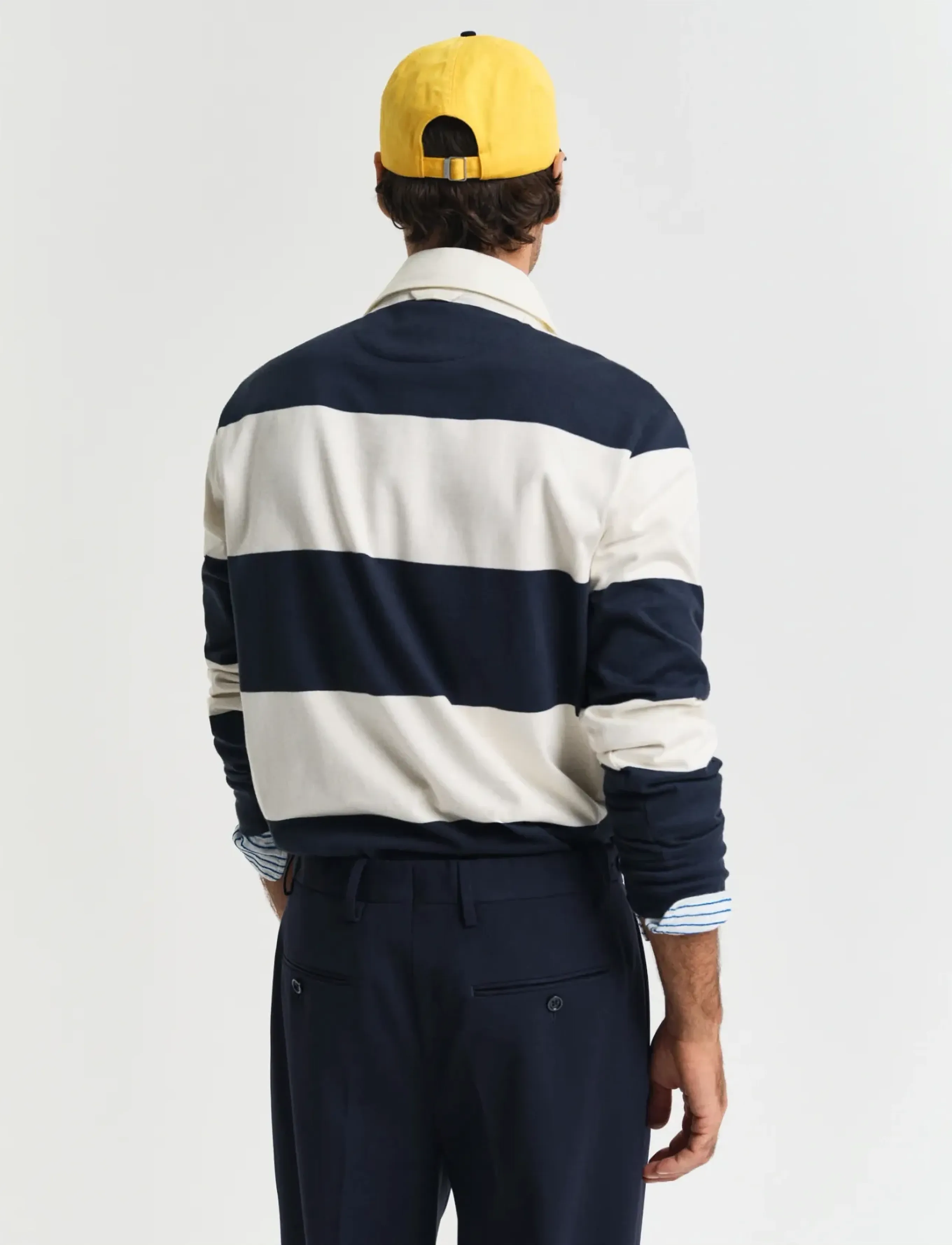 Gant - BARSTRIPE RUGGER - long-sleeved polos - evening blue - 3