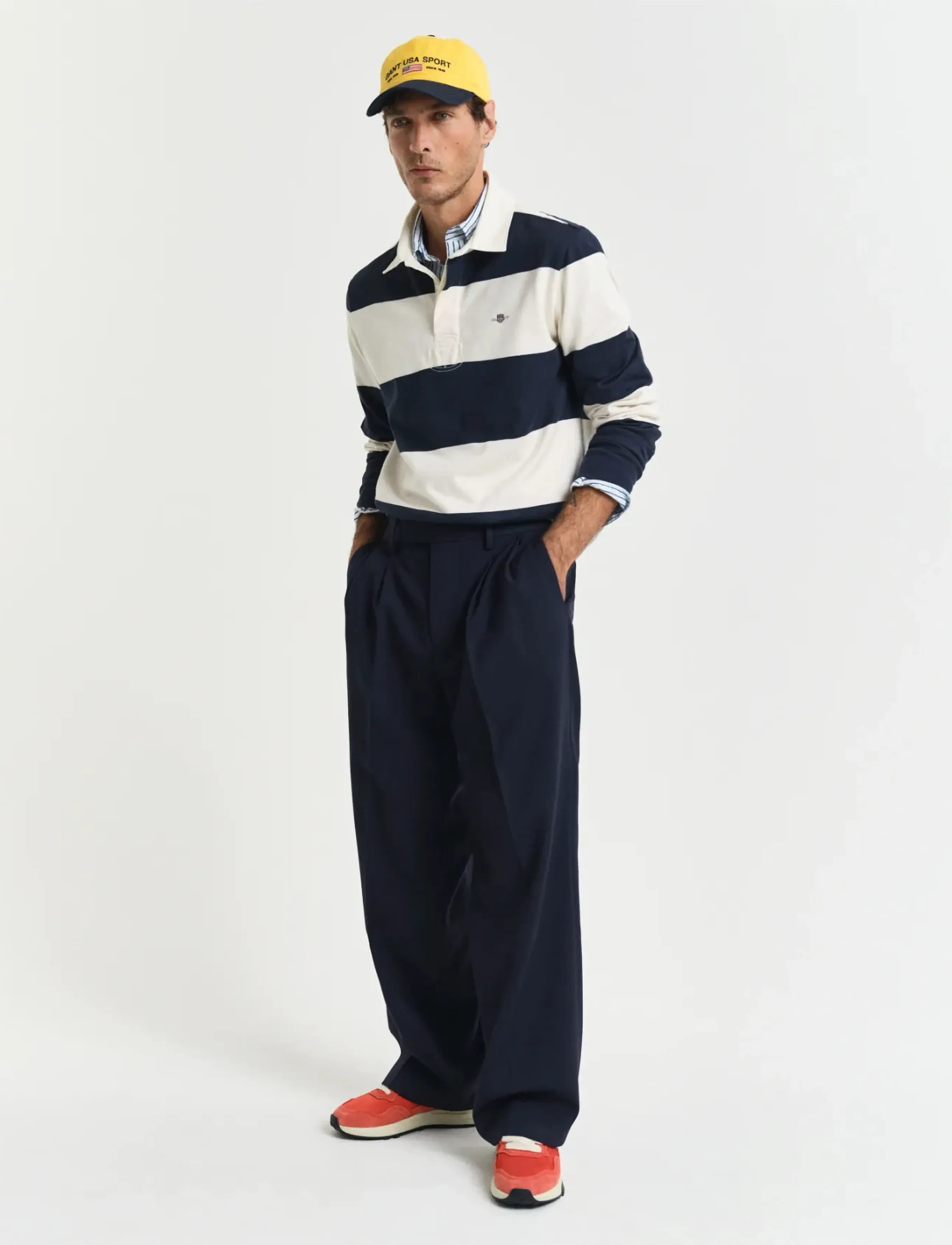 Gant - BARSTRIPE RUGGER - long-sleeved polos - evening blue - 5