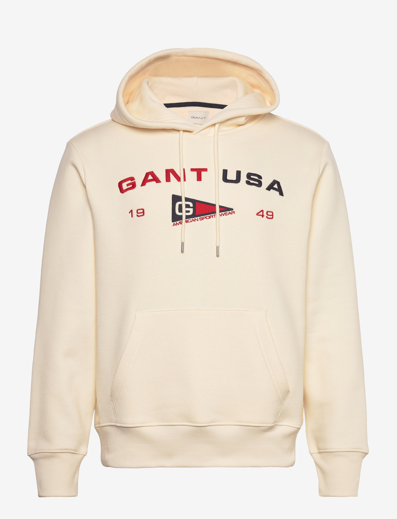 GANT - GRAPHIC SWEAT HOODIE - hoodies - cream - 0