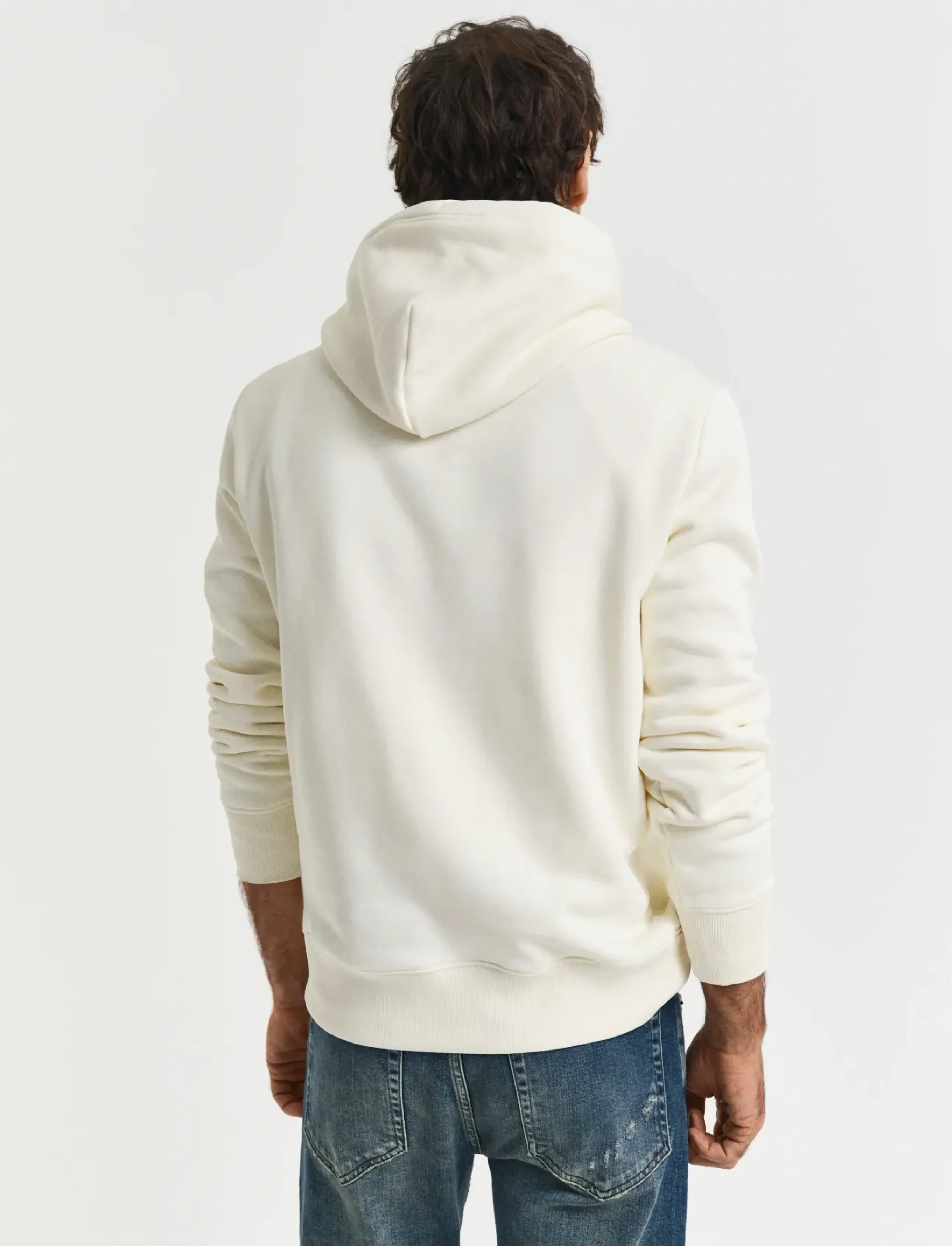 Gant - GRAPHIC SWEAT HOODIE - hættetrøjer - cream - 3
