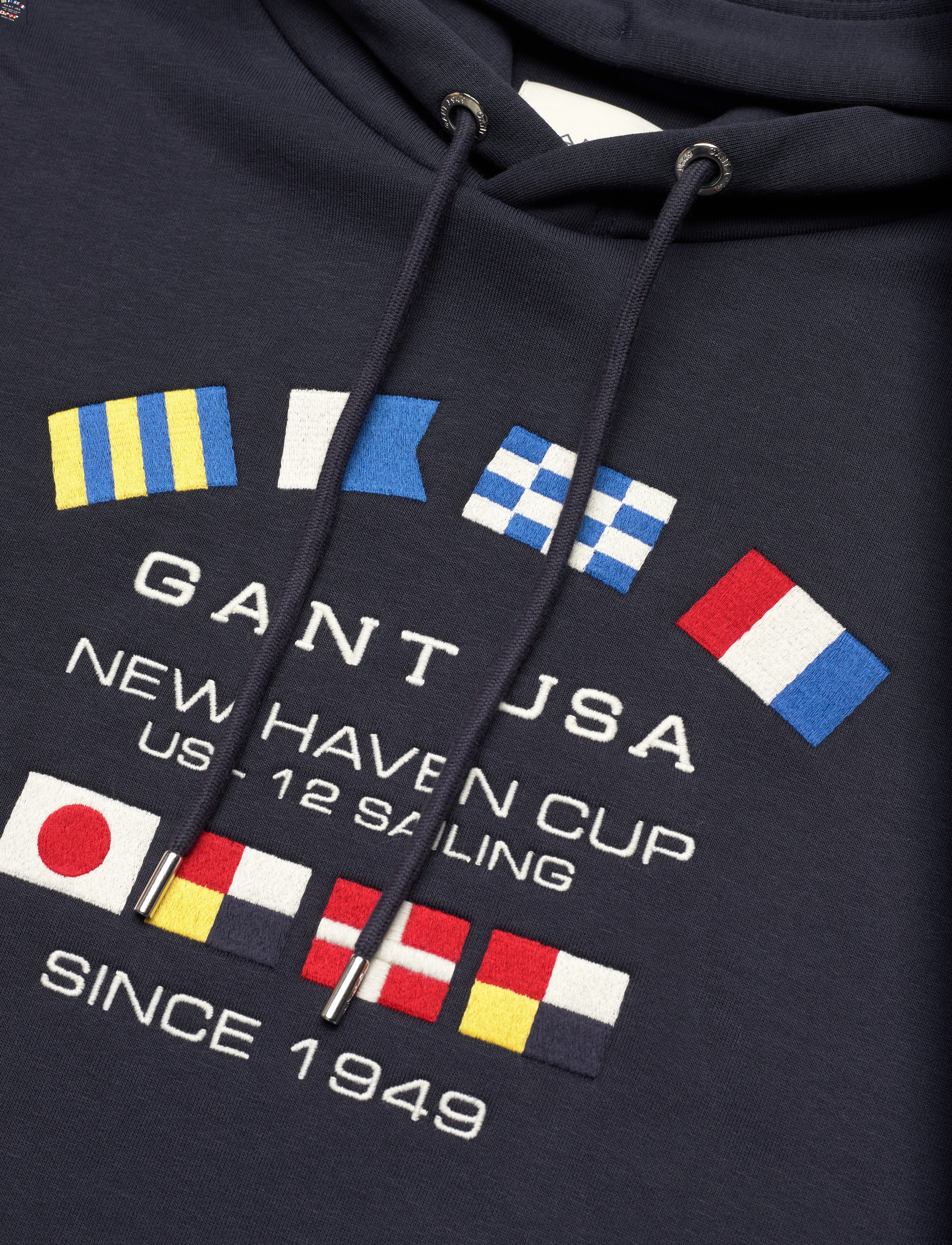 Gant - GRAPHIC SWEAT HOODIE - džemperi ar kapuci - evening blue - 2