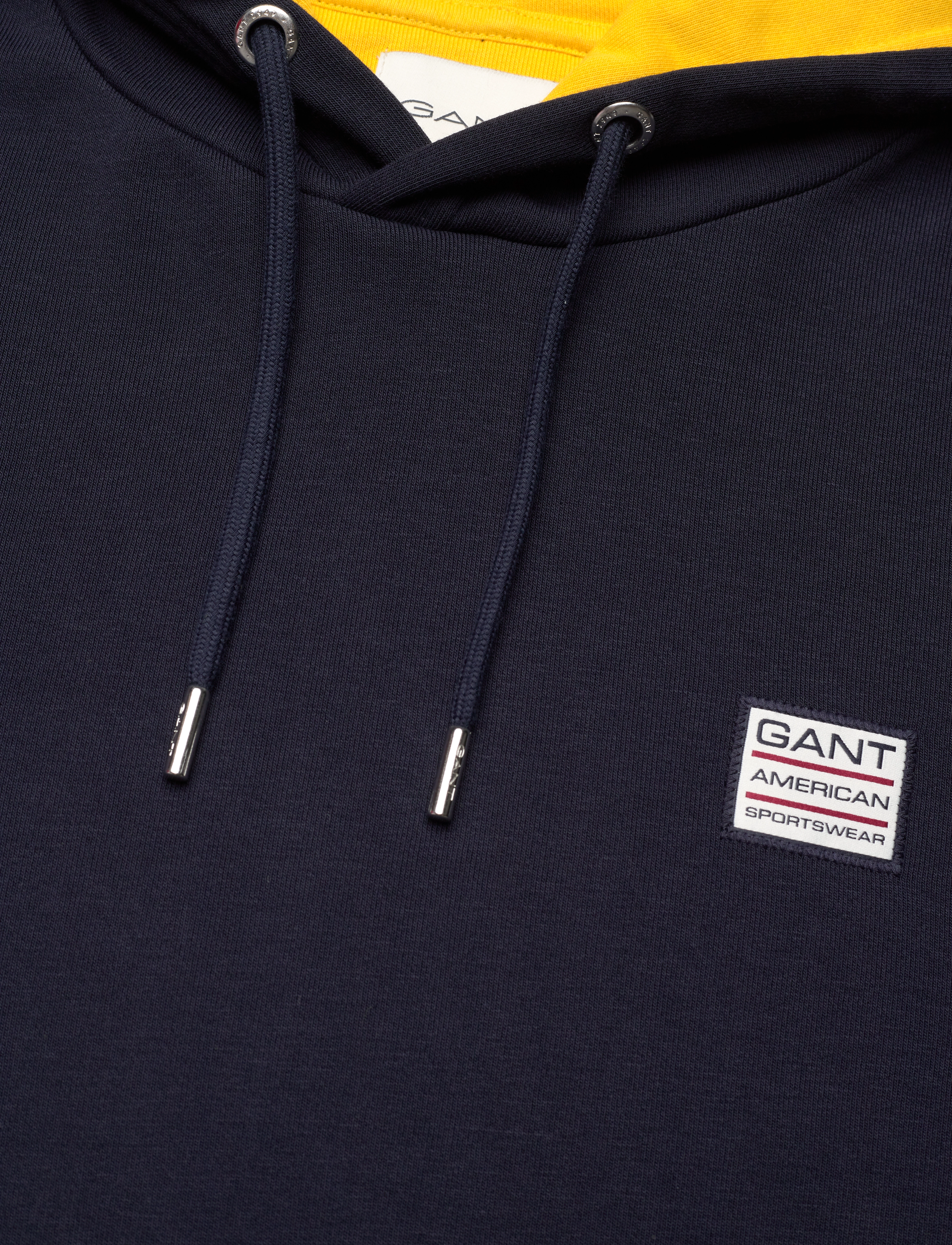 Gant - CONTRAST SWEAT HOODIE - džemperi ar kapuci - evening blue - 2
