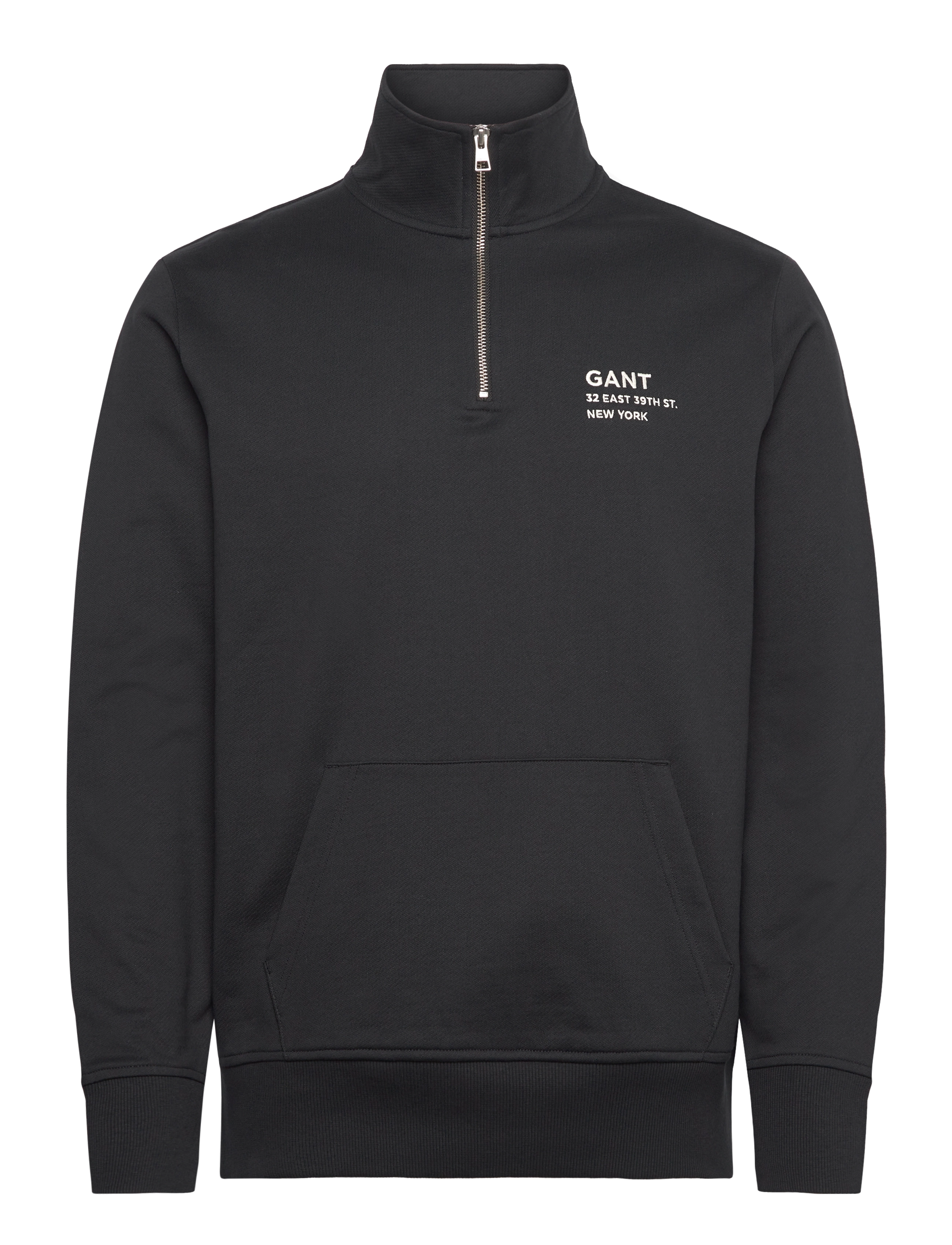 Gant - SMALL GRAPHIC HALF ZIP SWEAT - atostogų būtiniausi - black - 0