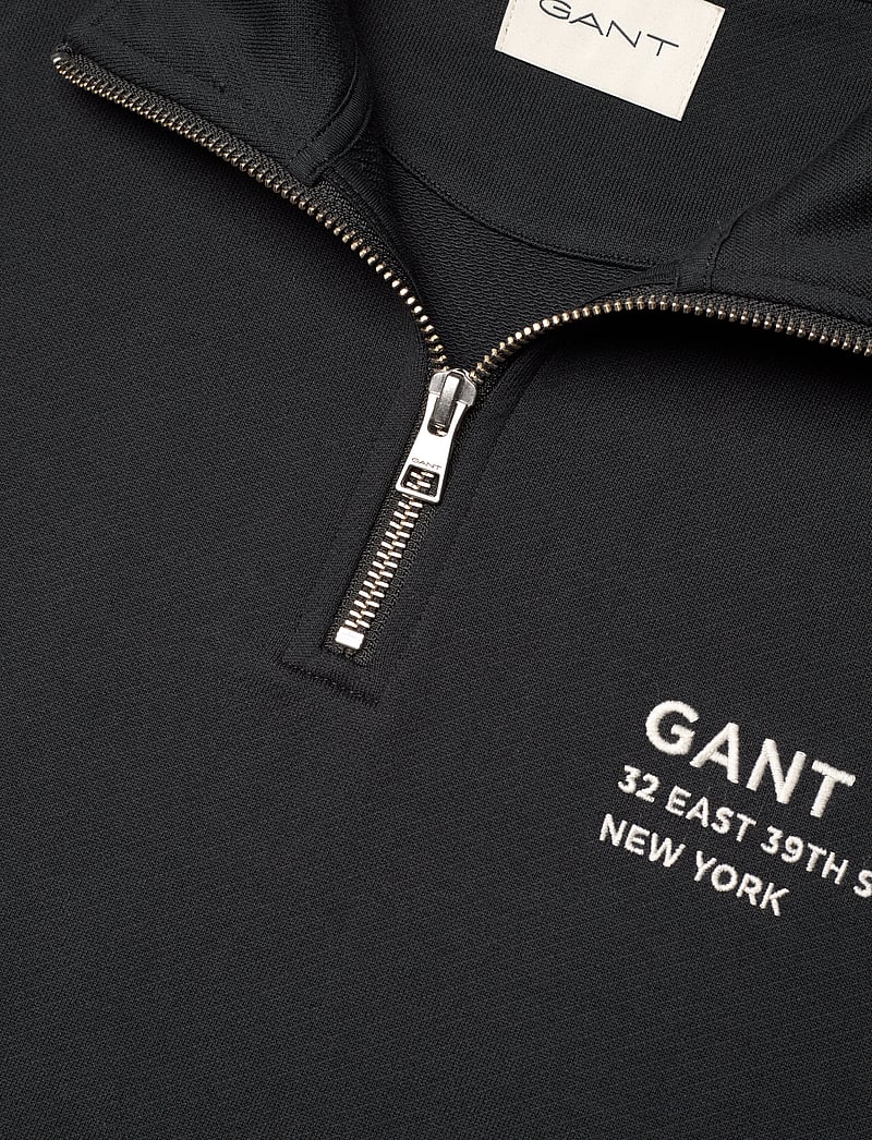 GANT - SMALL GRAPHIC HALF ZIP SWEAT - truien - black - 2