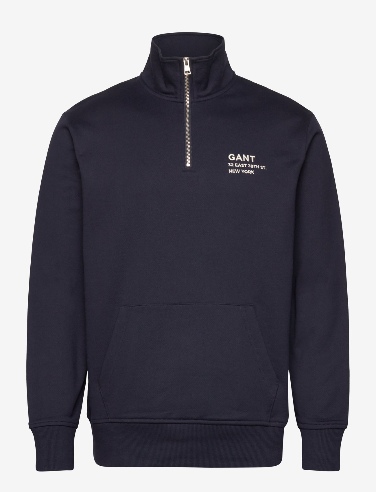 GANT - SMALL GRAPHIC HALF ZIP SWEAT - shoppa efter tillfälle - evening blue - 0